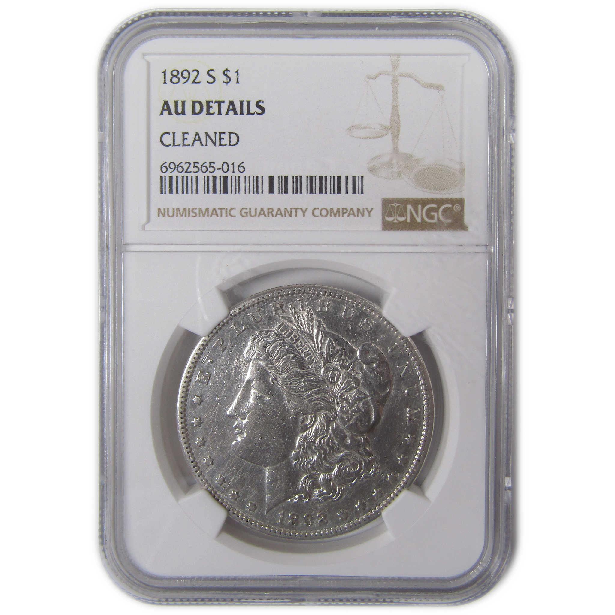 1892 S Morgan Dollar AU About Uncirculated Details NGC SKU:I17177 - Morgan coin - Morgan silver dollar - Morgan silver dollar for sale - Profile Coins & Collectibles