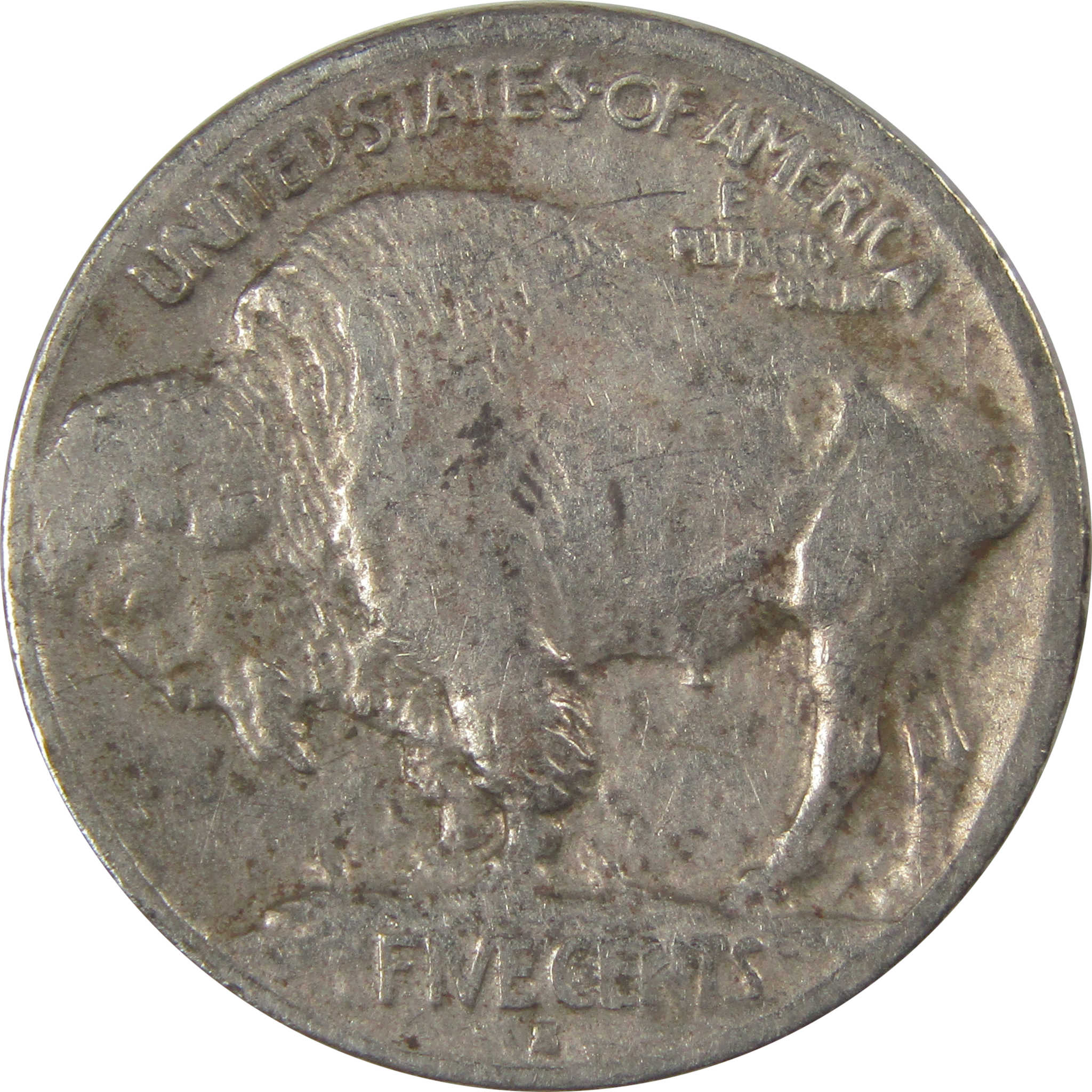 1913 S Type 1 Indian Head Buffalo Nickel F Fine Details SKU:I22896
