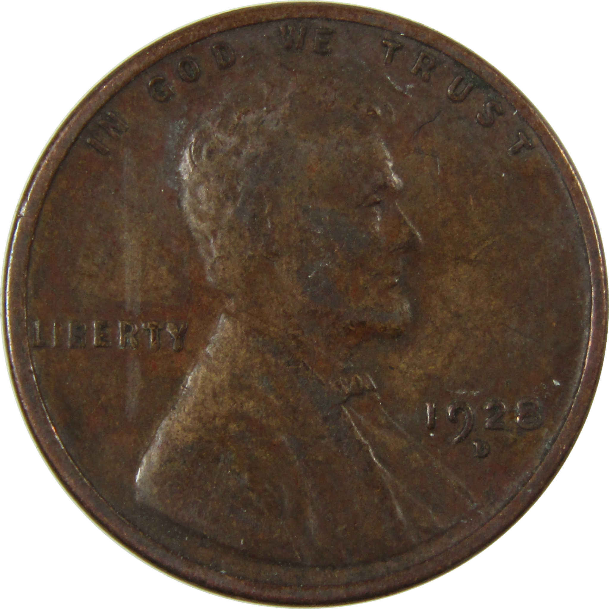 1928 D Lincoln Wheat Cent VF Very Fine Penny 1c Coin SKU:I27600