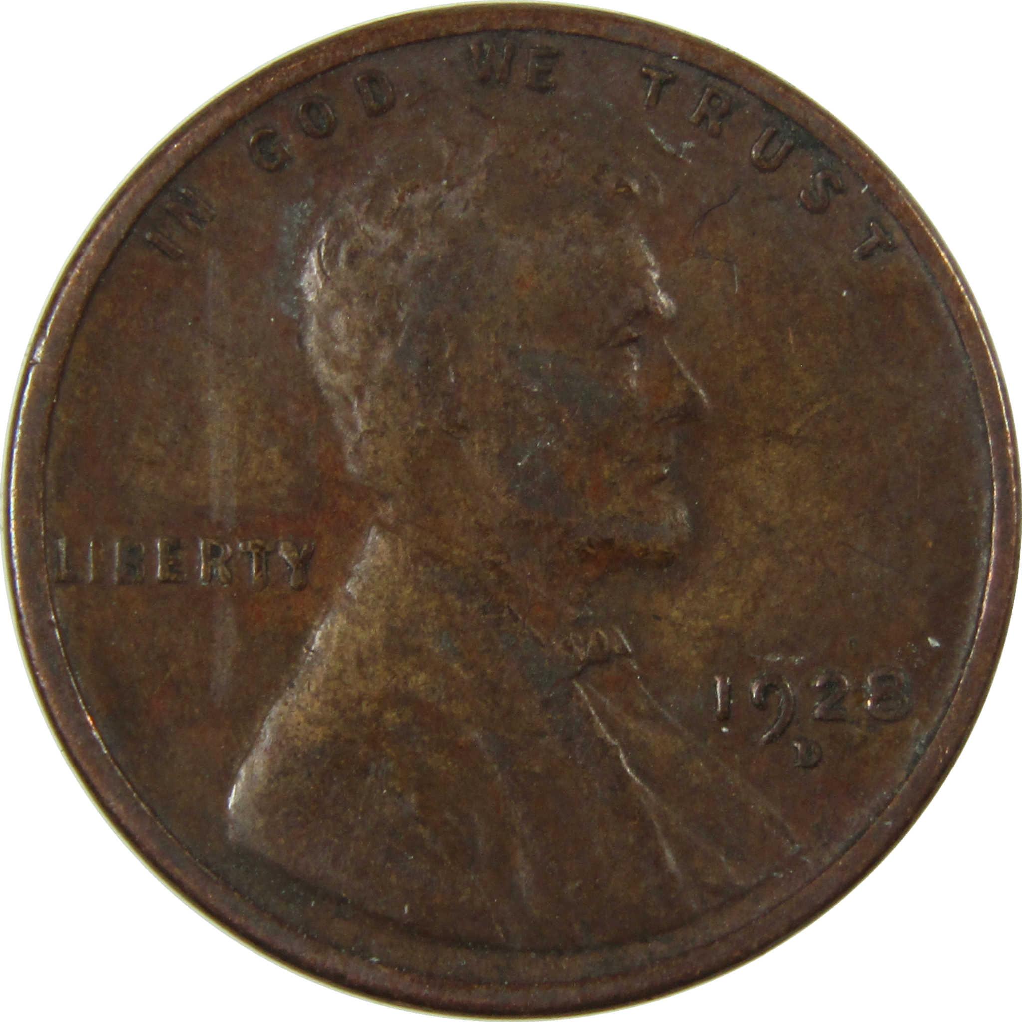 1928 D Lincoln Wheat Cent VF Very Fine Penny 1c Coin SKU:I27600