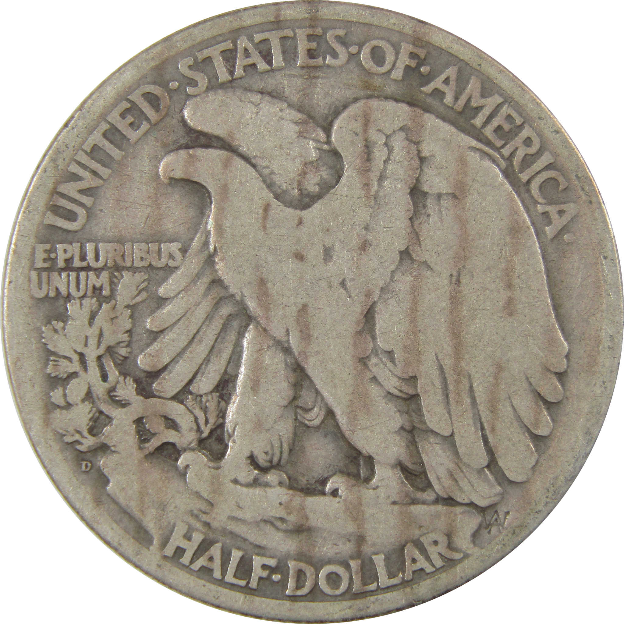 1920 D Liberty Walking Silver Half Dollar VG Very Good Coin SKU:I24151