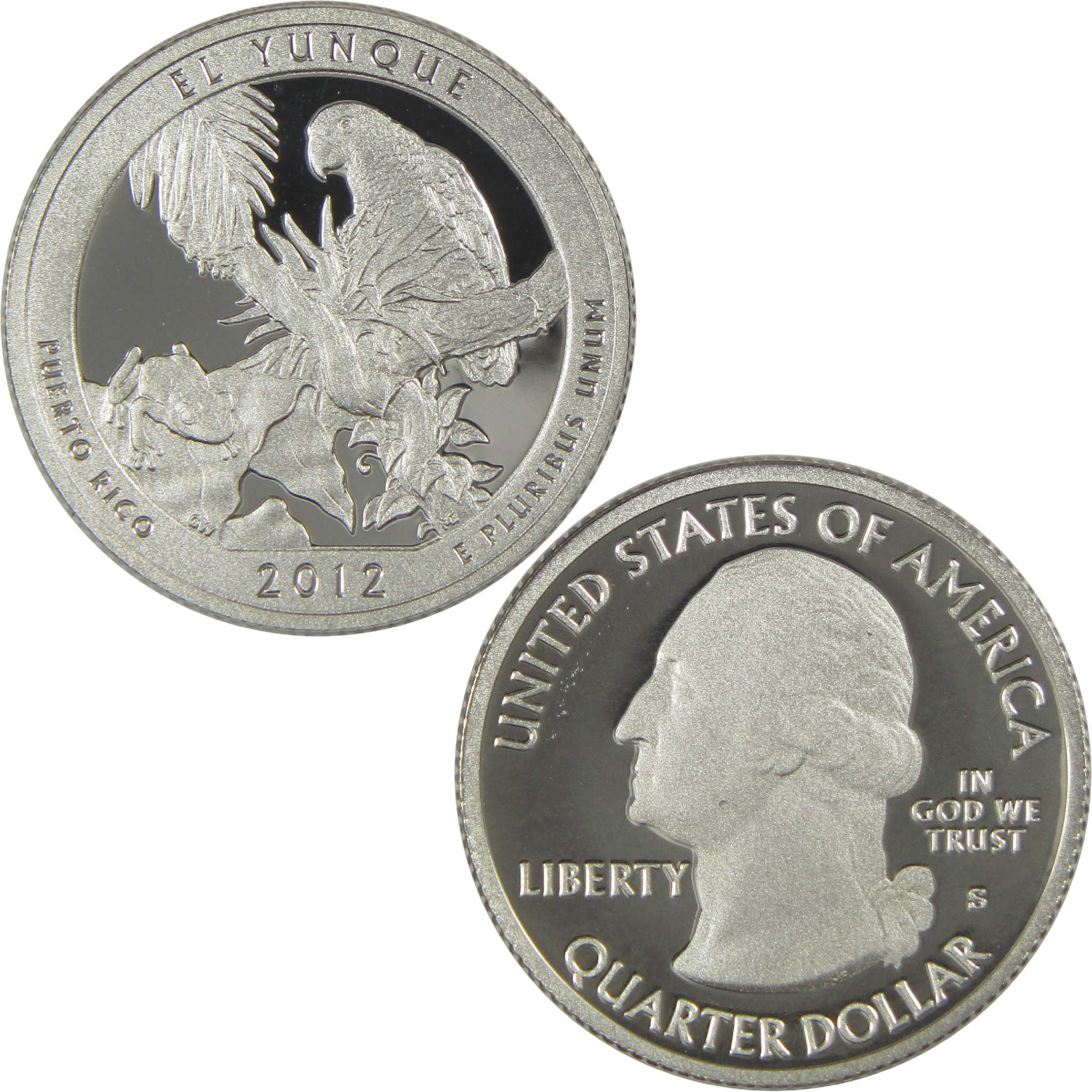 2012 S El Yunque National Forest Quarter Choice Proof Silver 25c Coin