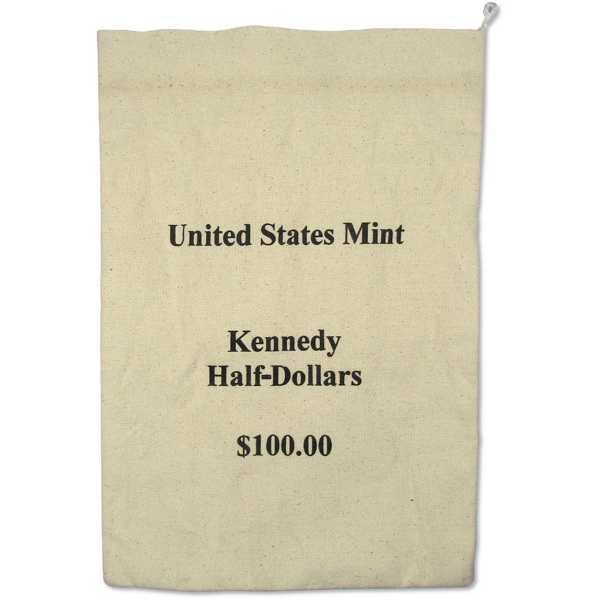 US Mint Kennedy Half Dollar Empty Canvas Bag