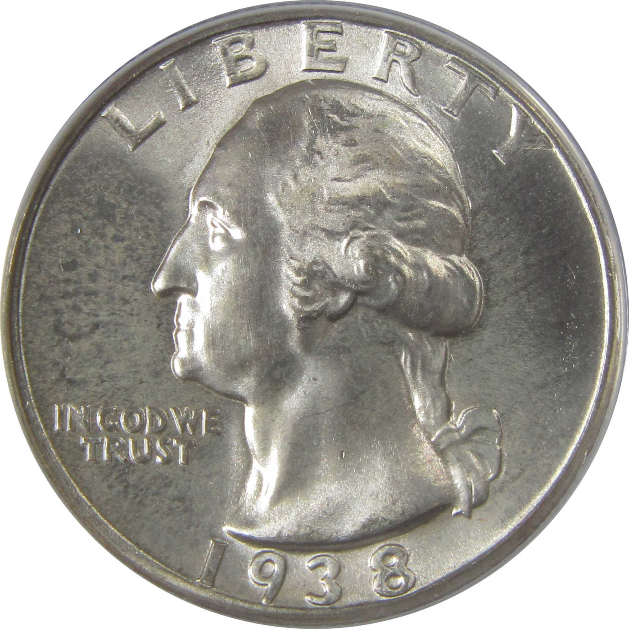 1938 Washington Quarter MS 64 ANACS Silver Uncirculated SKU:I23633