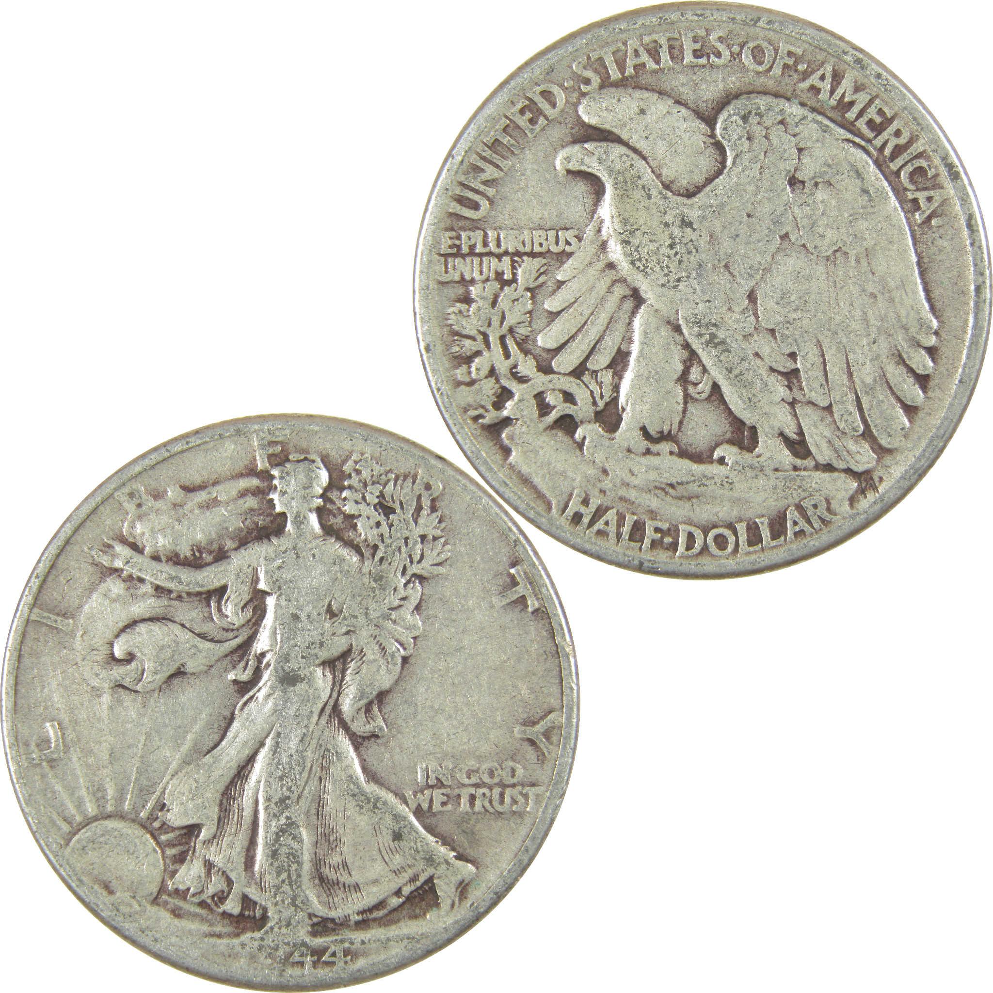 1944 Liberty Walking Half Dollar G Good Silver 50c Coin