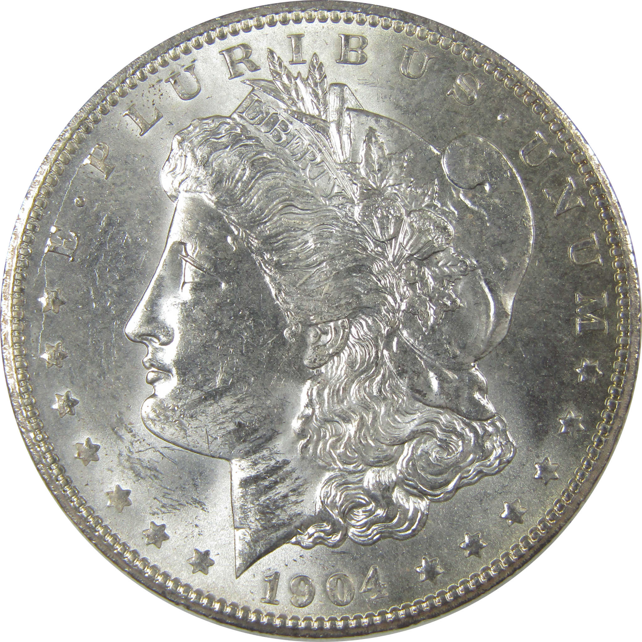 1904 O Morgan Dollar Uncirculated Silver $1 Coin SKU:CPC1026 - Morgan coin - Morgan silver dollar - Morgan silver dollar for sale - Profile Coins & Collectibles