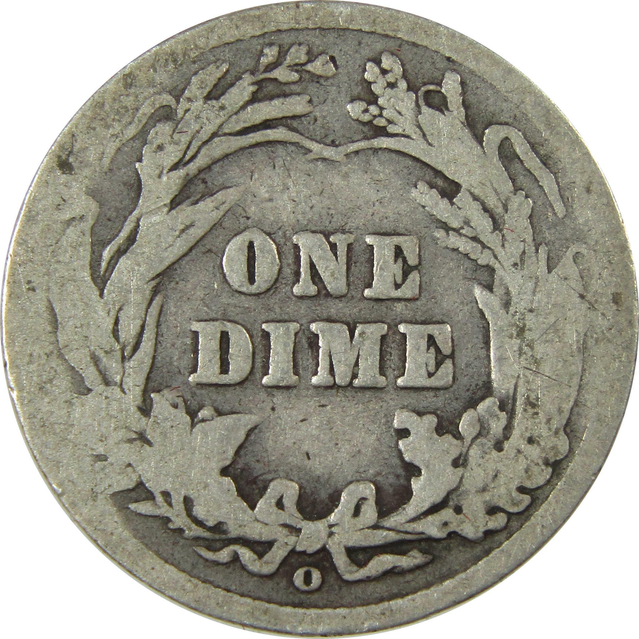 1905 O Micro O Barber Silver Dime AG About Good 10c Coin SKU:I26627