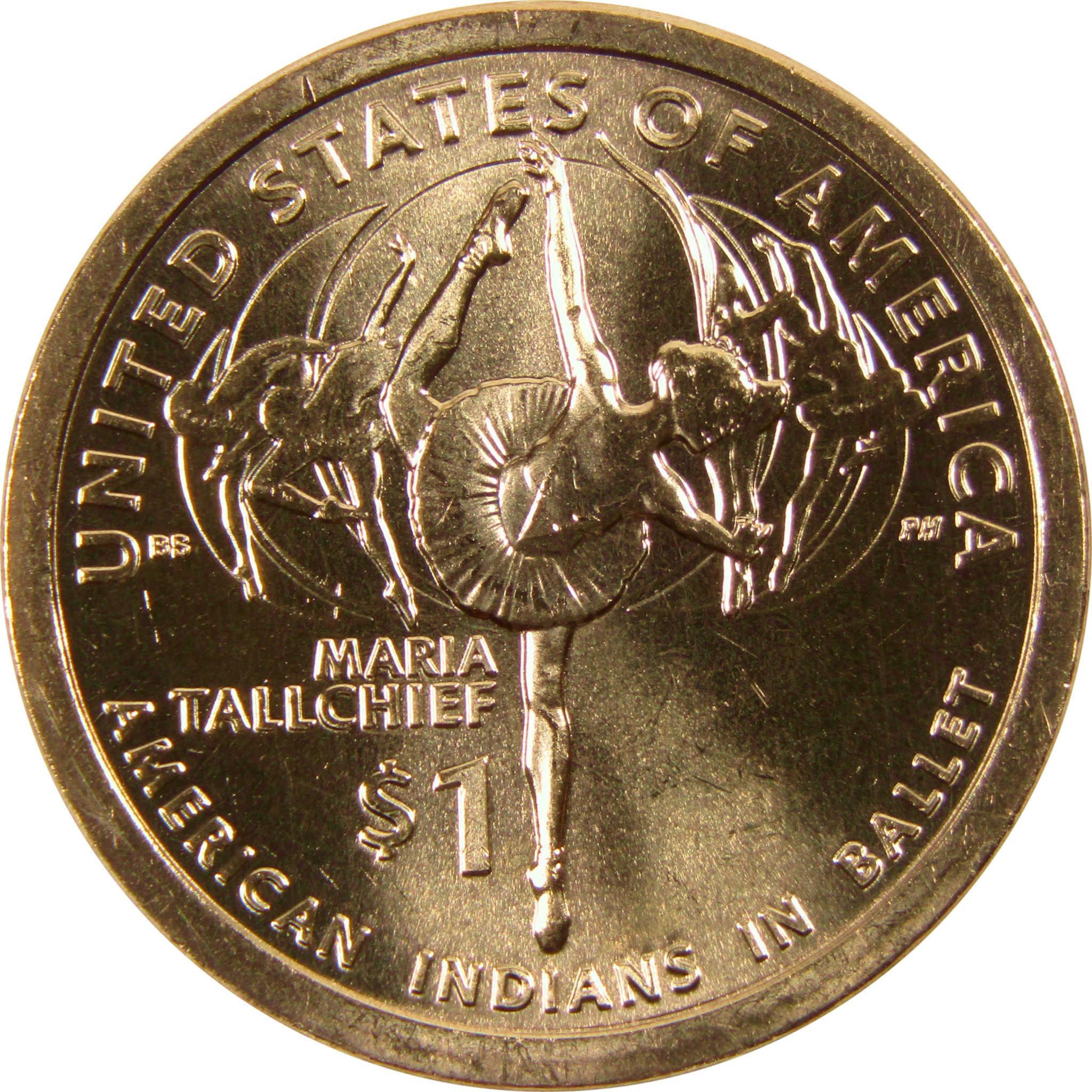 2023 D Maria Tallchief Native American Dollar BU Uncirculated $1 Coin