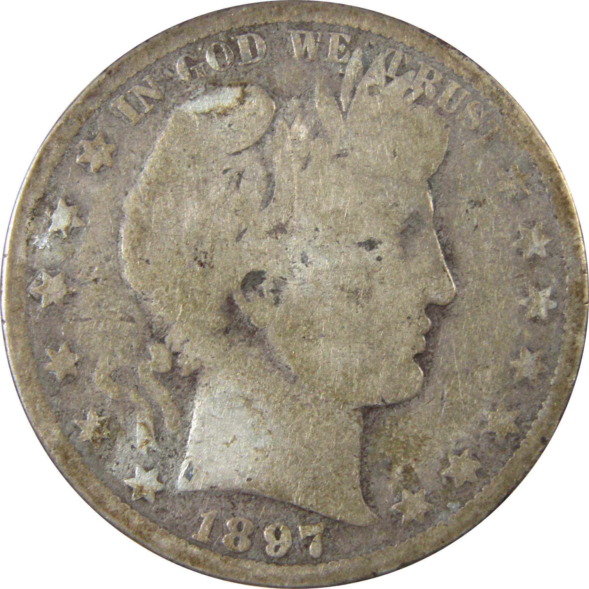 1897 O Barber Silver 50c AG About Good Details 50c CoinSKU:CP1482