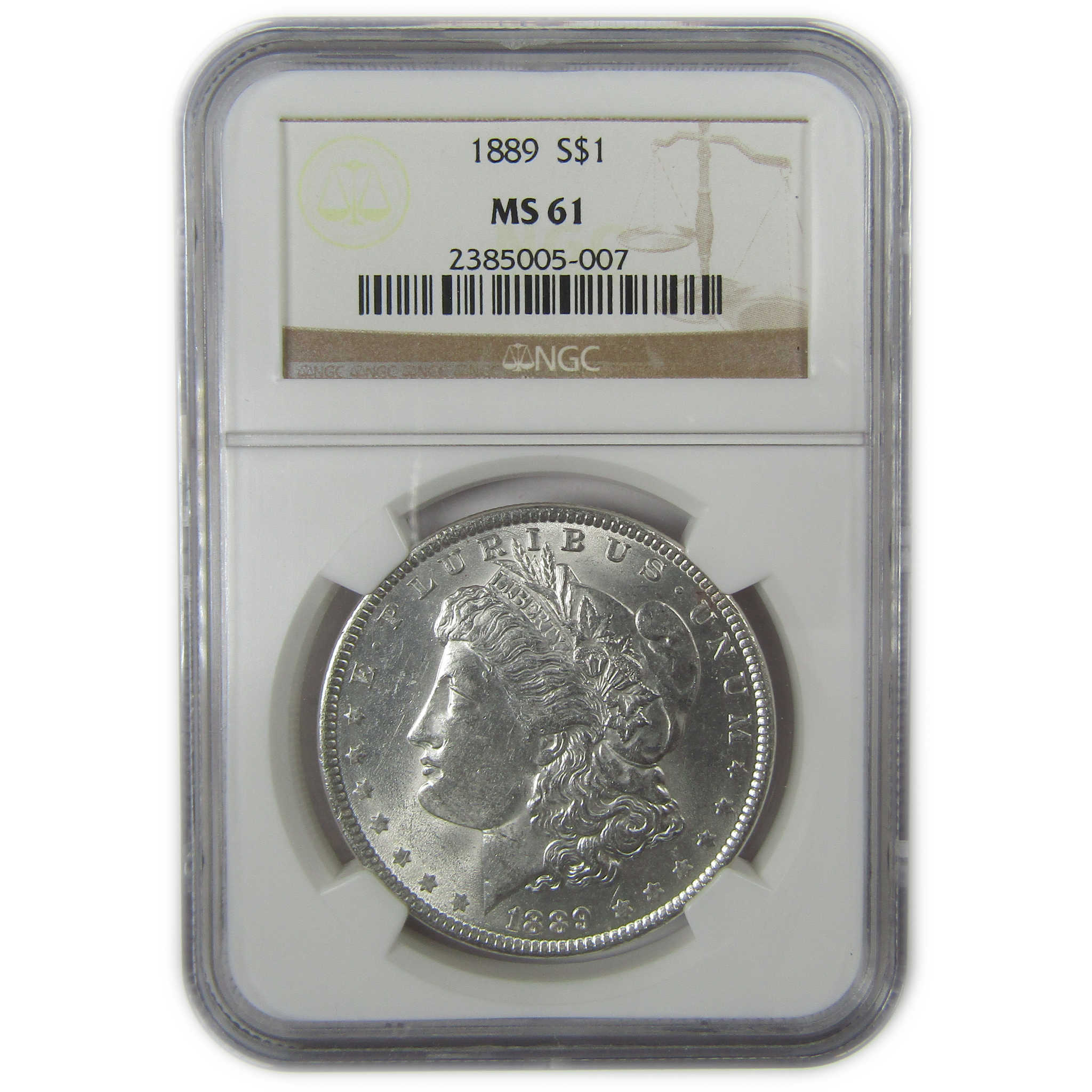 1889 Morgan Dollar MS 61 NGC Silver Uncirculated $1 Coin SKU:CP57 - Morgan coin - Morgan silver dollar - Morgan silver dollar for sale - Profile Coins & Collectibles