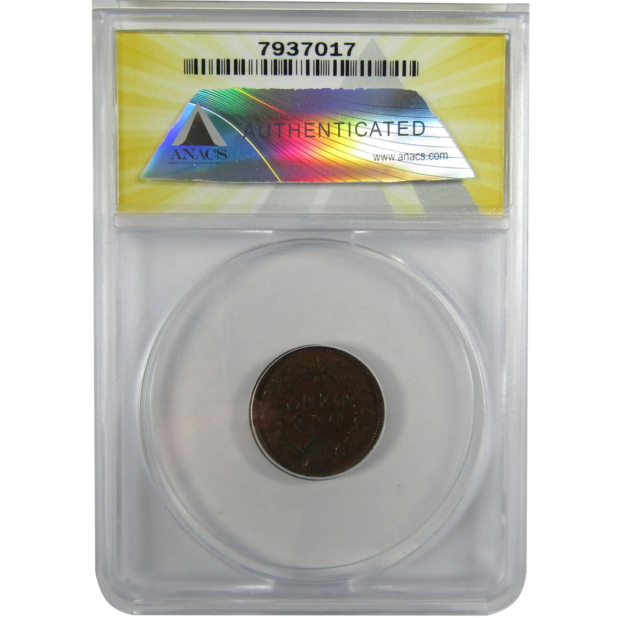 1886 Type 1 Indian Head Cent EF 45 ANACS Penny 1c Coin SKU:I28063