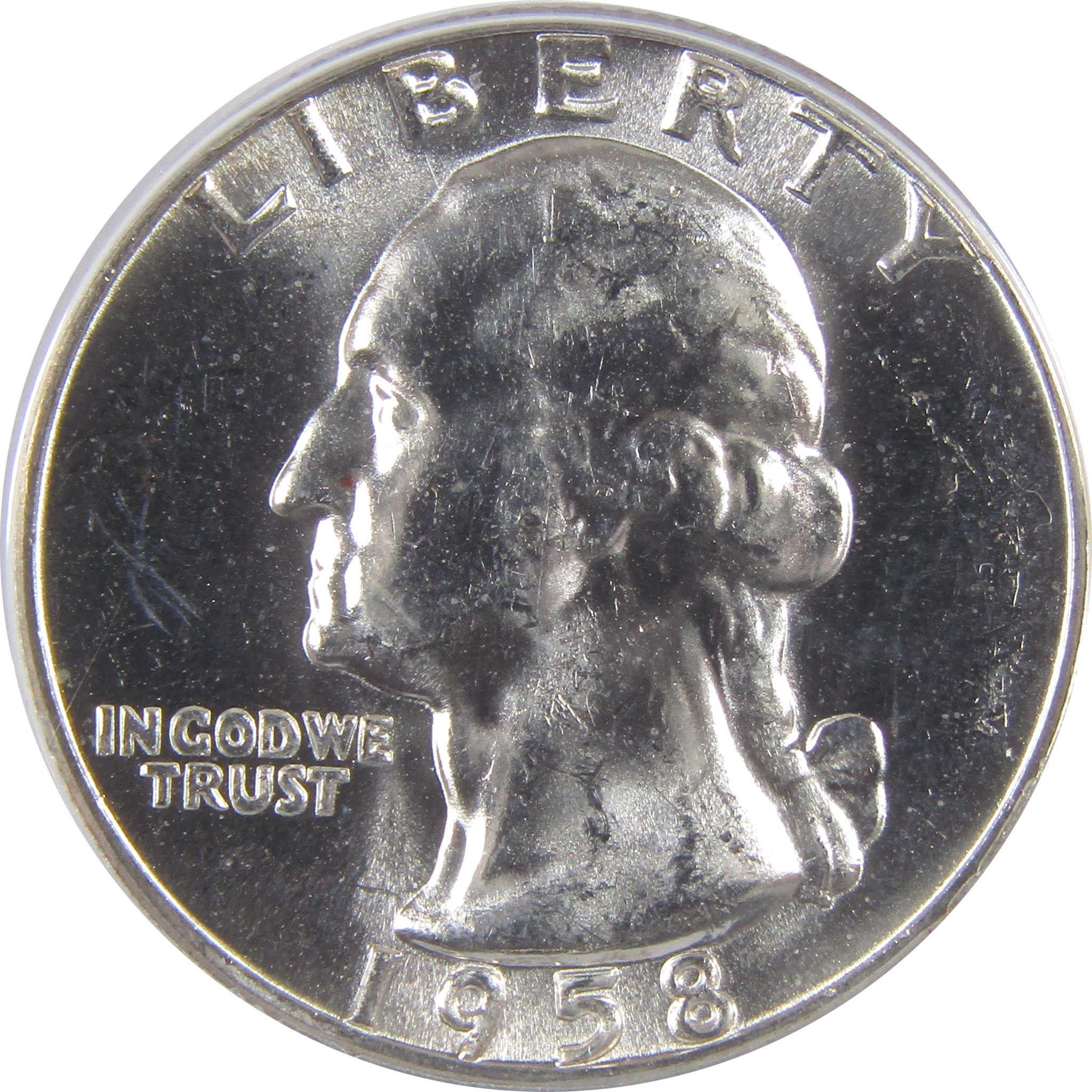 1958 Washington Quarter MS 63 ANACS Silver Uncirculated SKU:I18466