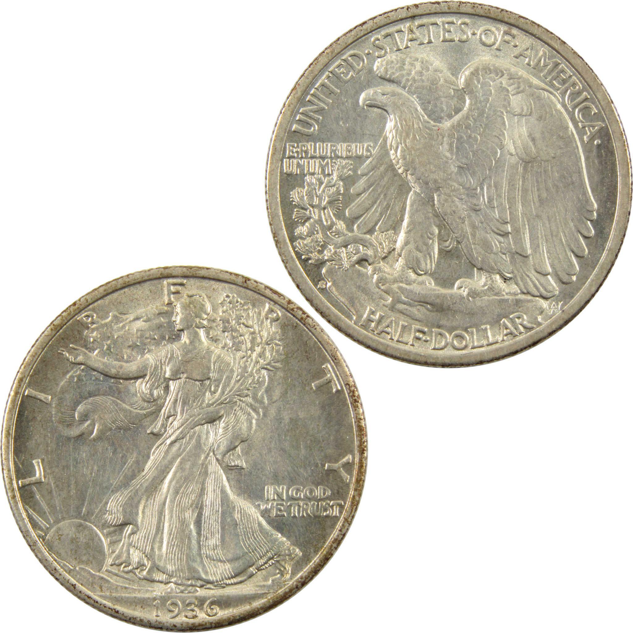 1936 Liberty Walking Half Dollar Borderline Uncirculated SKU:I10225