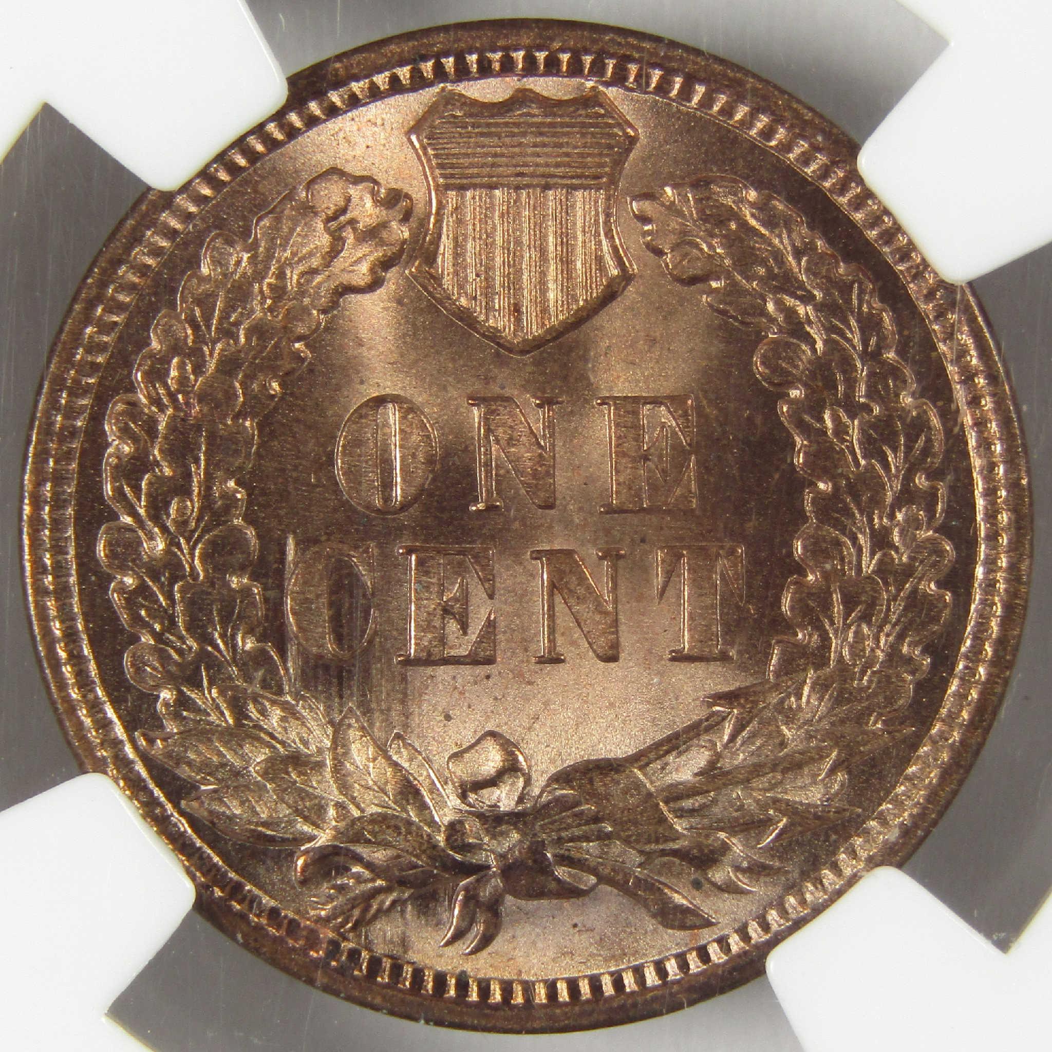 1908 Indian Head Cent MS 64 RB NGC Penny Uncirculated 1c Coin