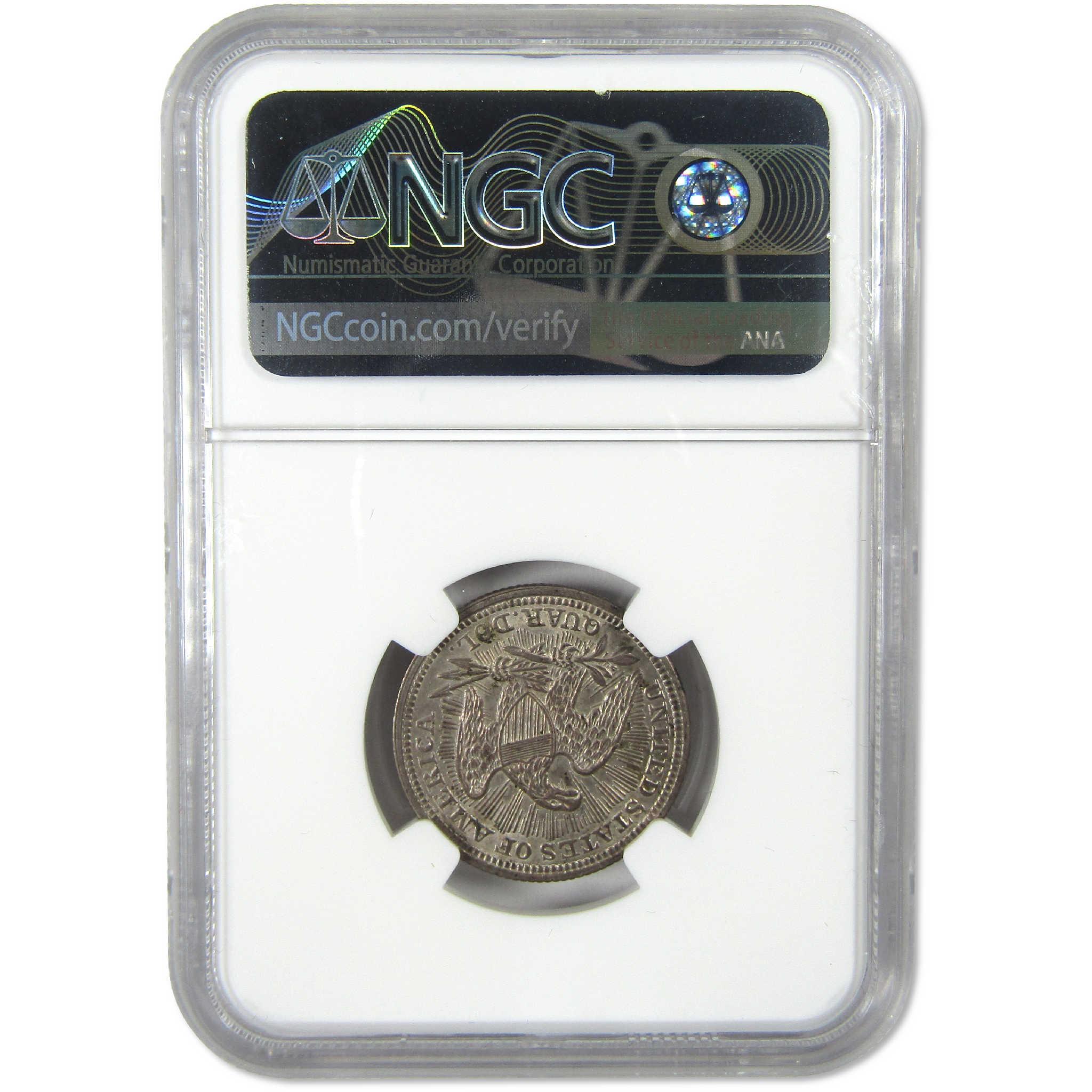 1853 Arrows and Rays Seated Liberty Silver Quarter AU 58 NGC 25c Coin