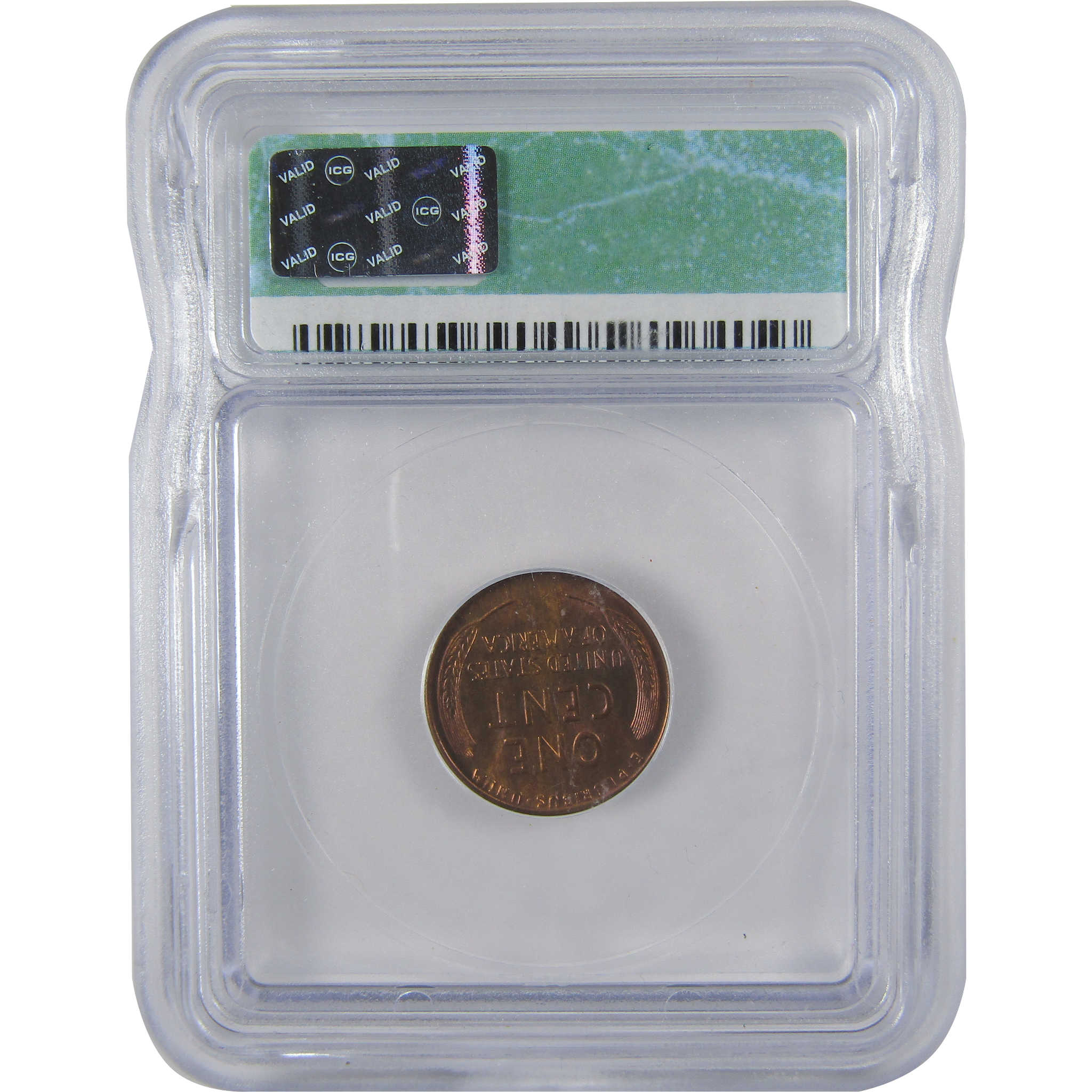 1926 D Lincoln Wheat Cent MS 64 RB ICG Penny Uncirculated SKU:I23777