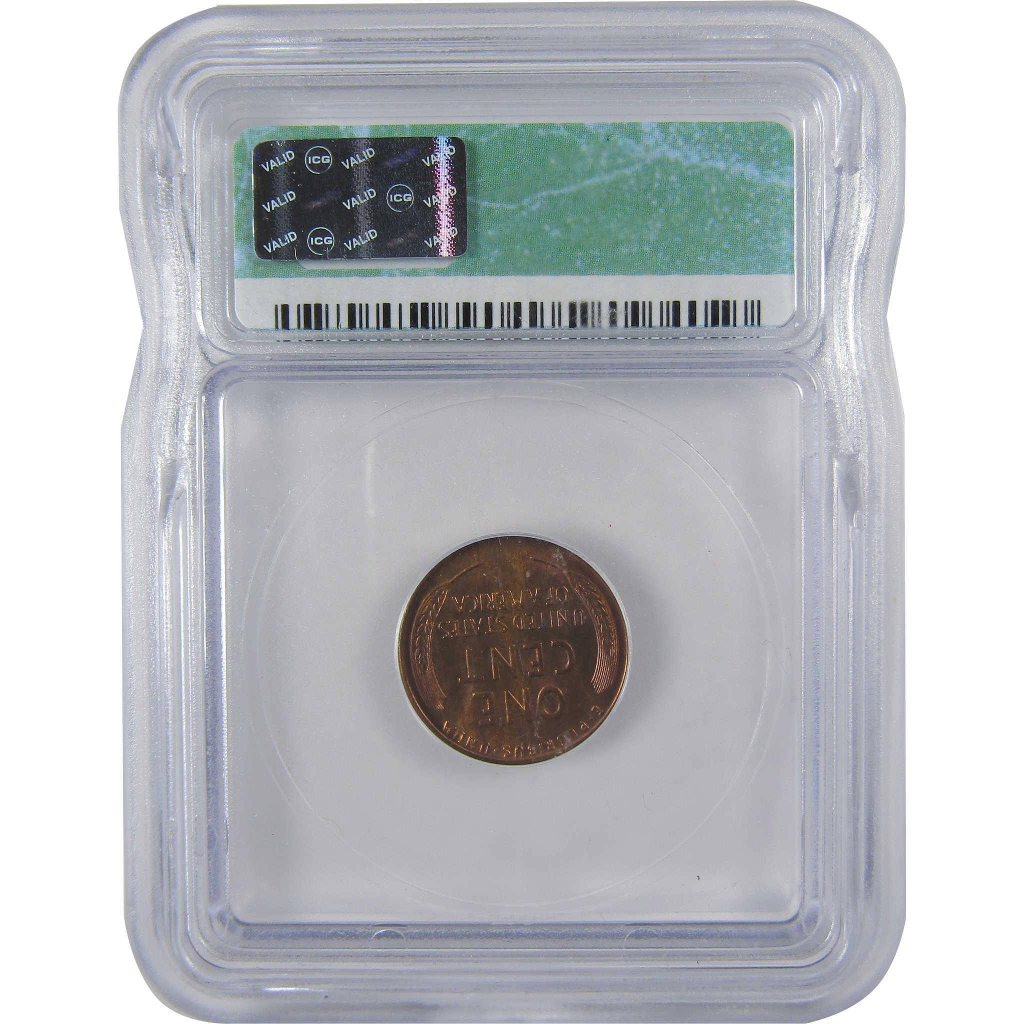 1926 D Lincoln Wheat Cent MS 64 RB ICG Penny Uncirculated SKU:I23777