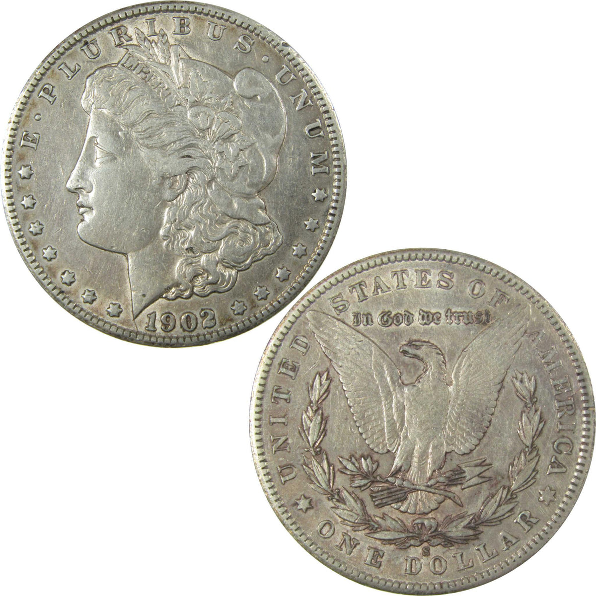 1902 S Morgan Silver Dollar XF EF Extremely Fine Details SKU:I28094 - Morgan coin - Morgan silver dollar - Morgan silver dollar for sale - Profile Coins & Collectibles