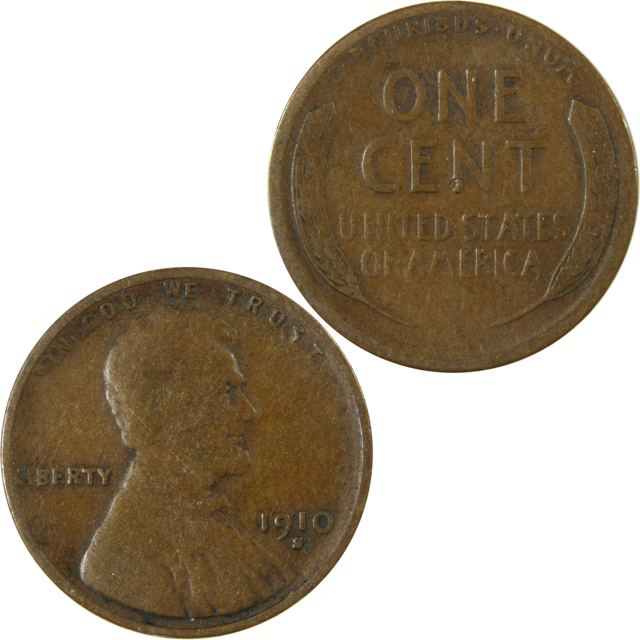 1910 S Lincoln Wheat Cent VG Very Good Penny 1c Coin SKU:I26347