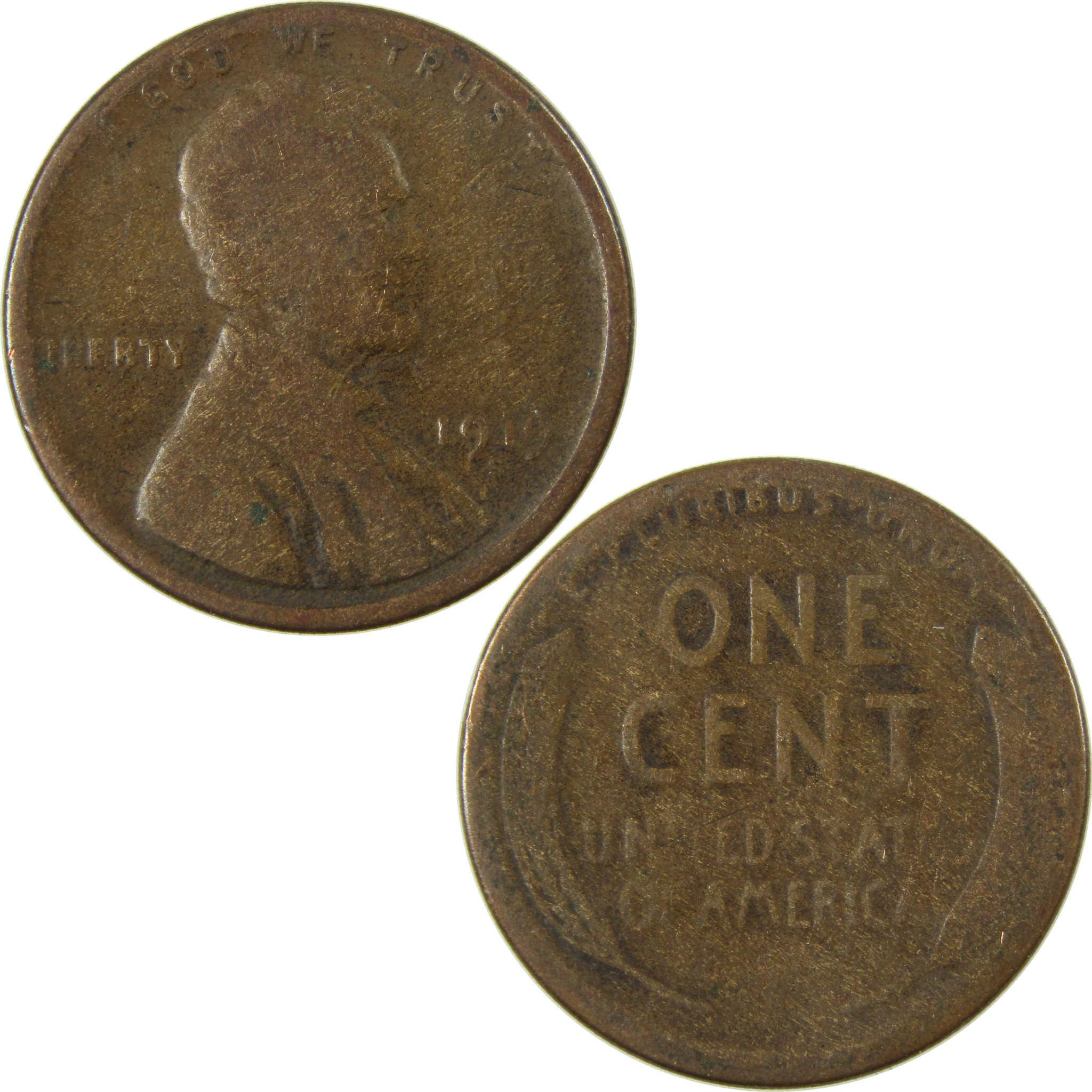 1919 S Lincoln Wheat Cent G Good Penny 1c Coin SKU:I26842