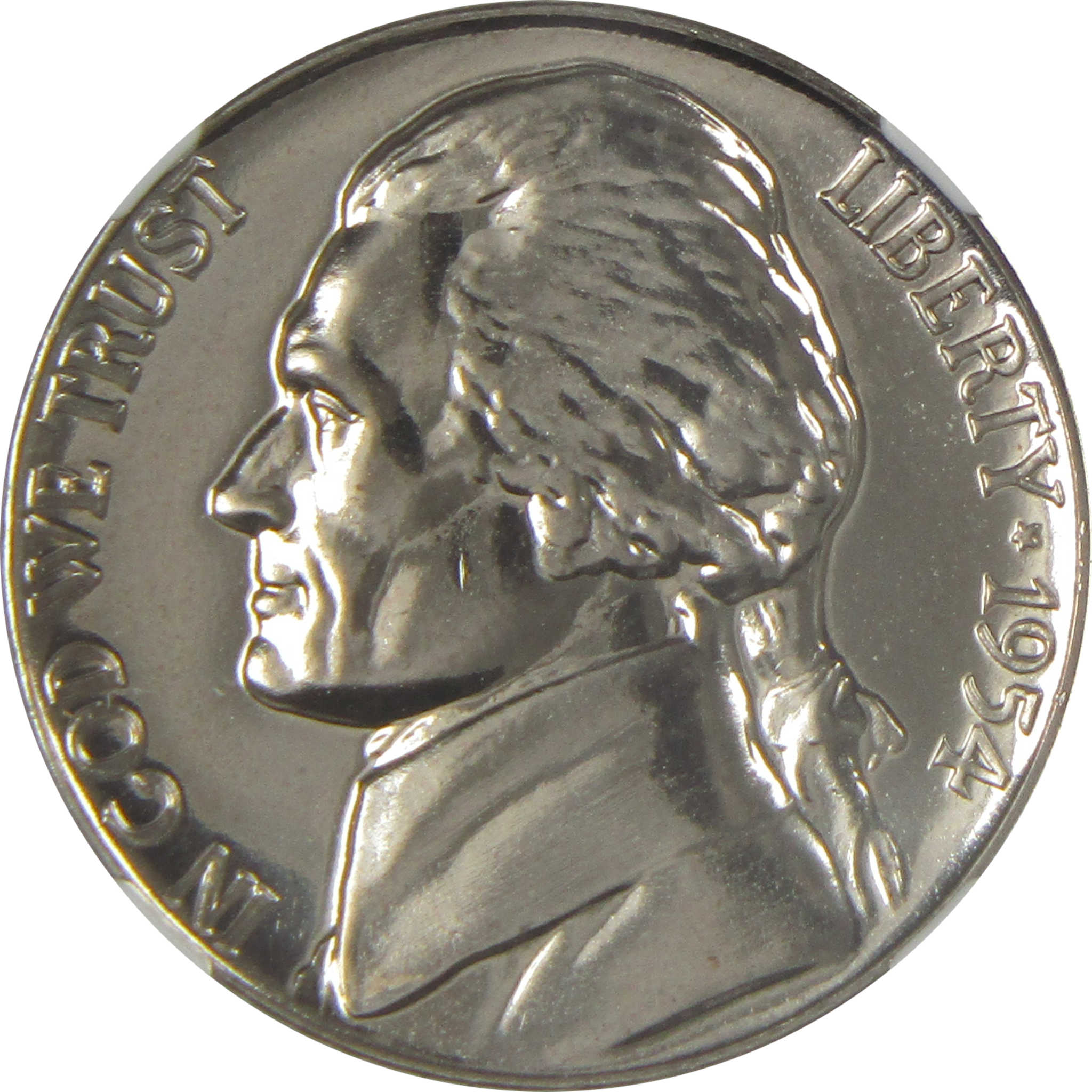 1954 Jefferson Nickel PF 67 NGC Proof 5c Coin SKU:I20630