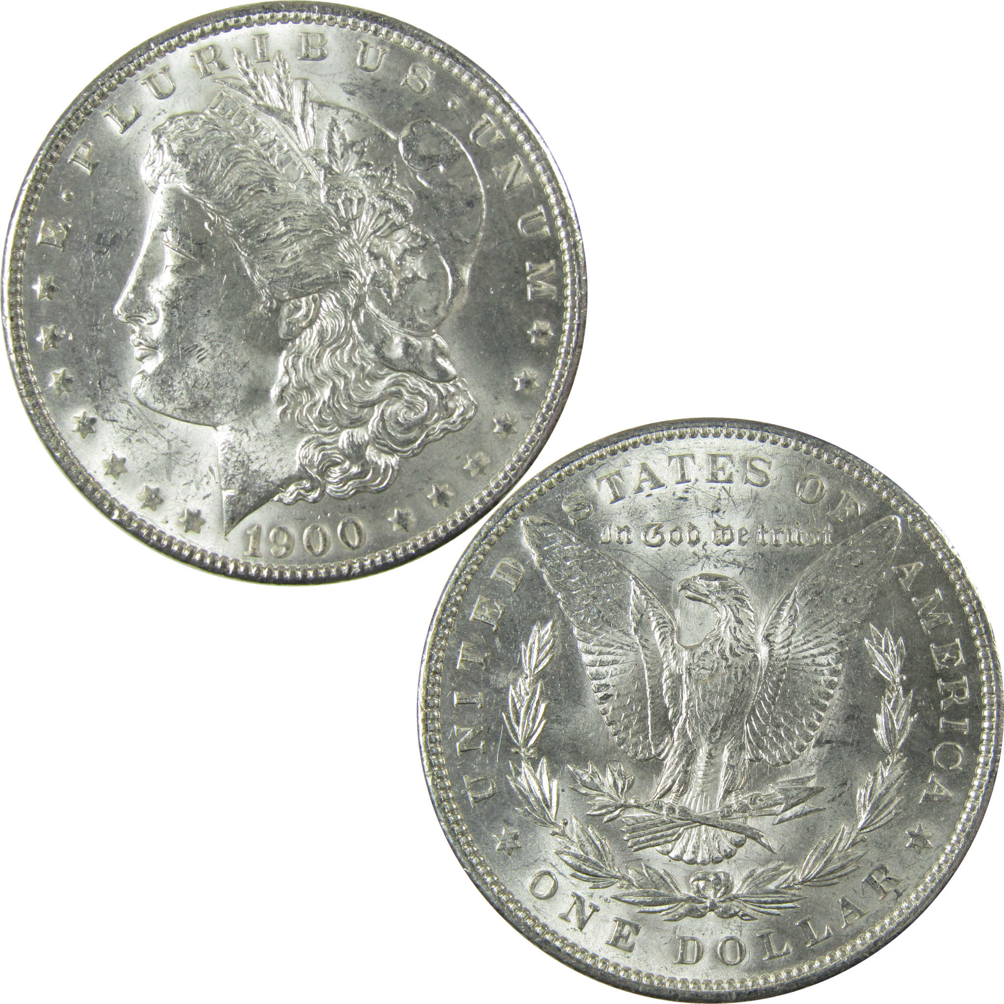 1900 Morgan Silver Dollar Uncirculated Mint State $1 Coin SKU:I27738