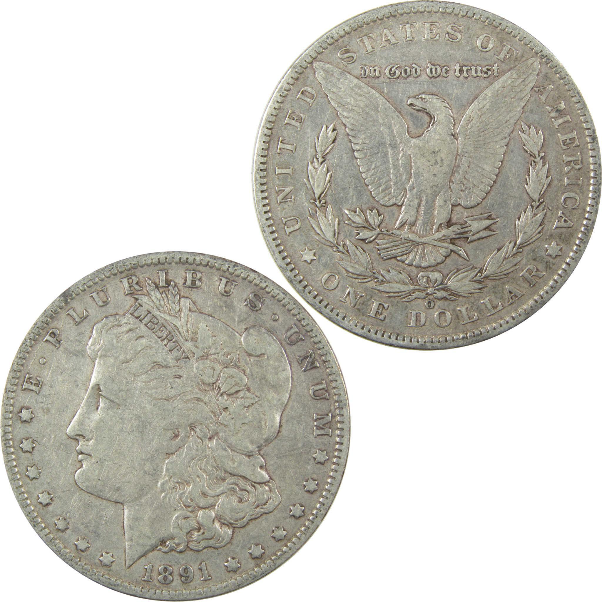 1891 O VAM-1A1 E on Rev Top 100 Morgan Silver Dollar VF SKU:I25346 - Morgan coin - Morgan silver dollar - Morgan silver dollar for sale - Profile Coins & Collectibles