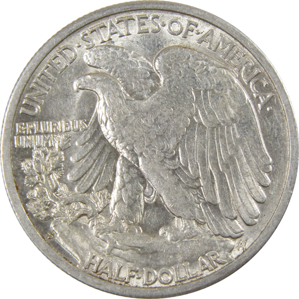 1944 S Liberty Walking Silver 50c Borderline Uncirculated SKU:I28677