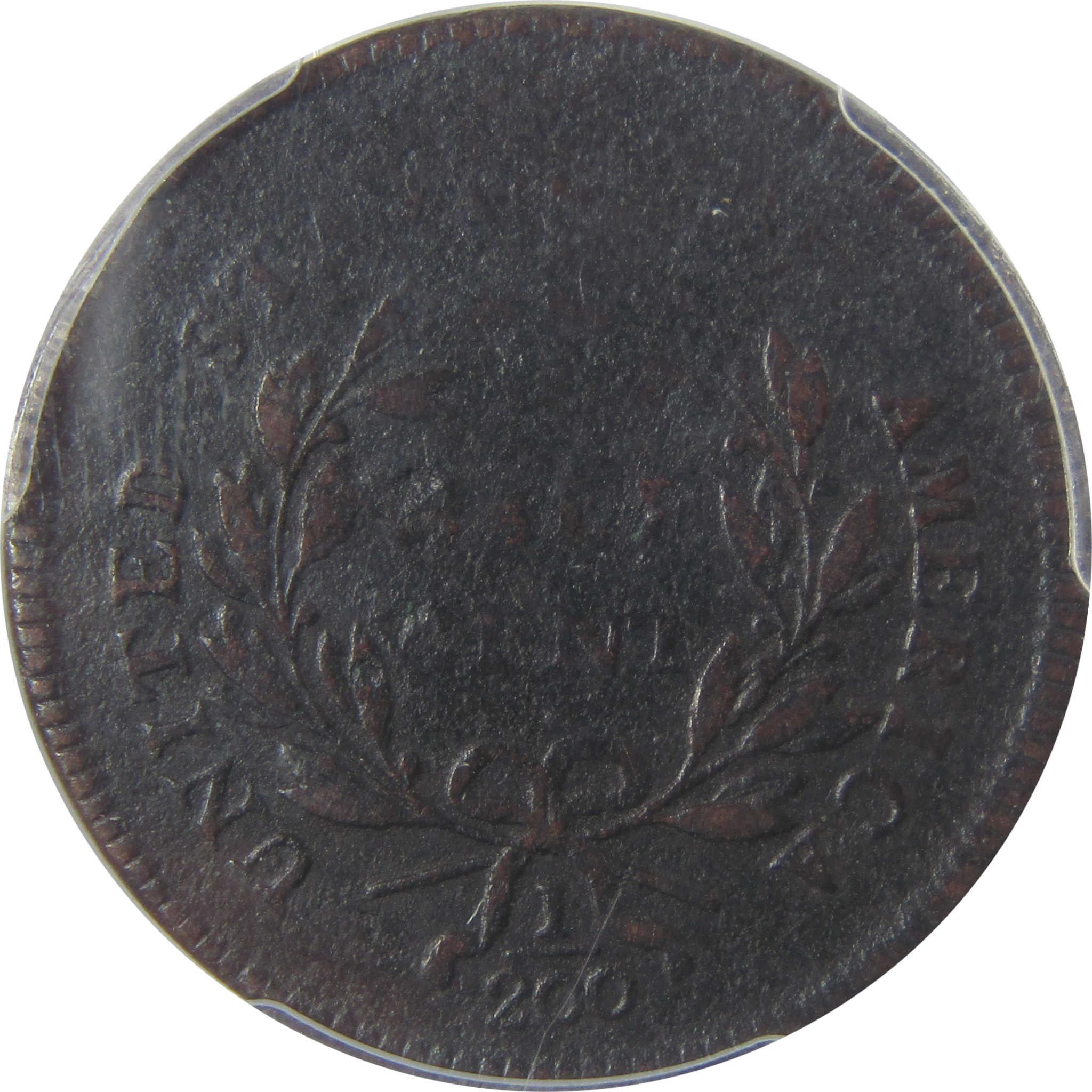 1795 Plain Edge No Pole Liberty Cap 1/2c F Details PCGS SKU:I24461