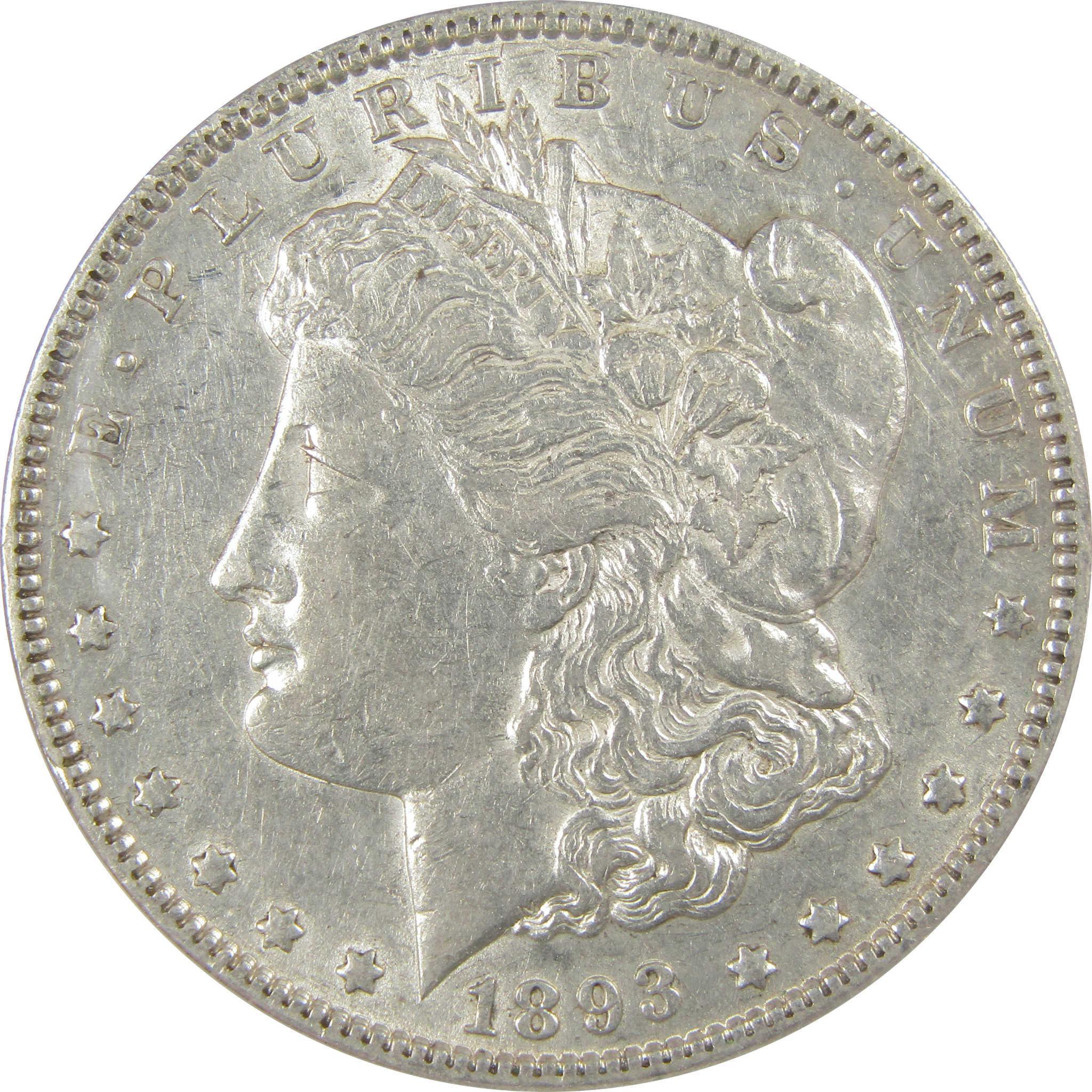 1893 Morgan Dollar EF 45 ANACS Silver $1 Coin SKU:I20771 - Morgan coin - Morgan silver dollar - Morgan silver dollar for sale - Profile Coins & Collectibles
