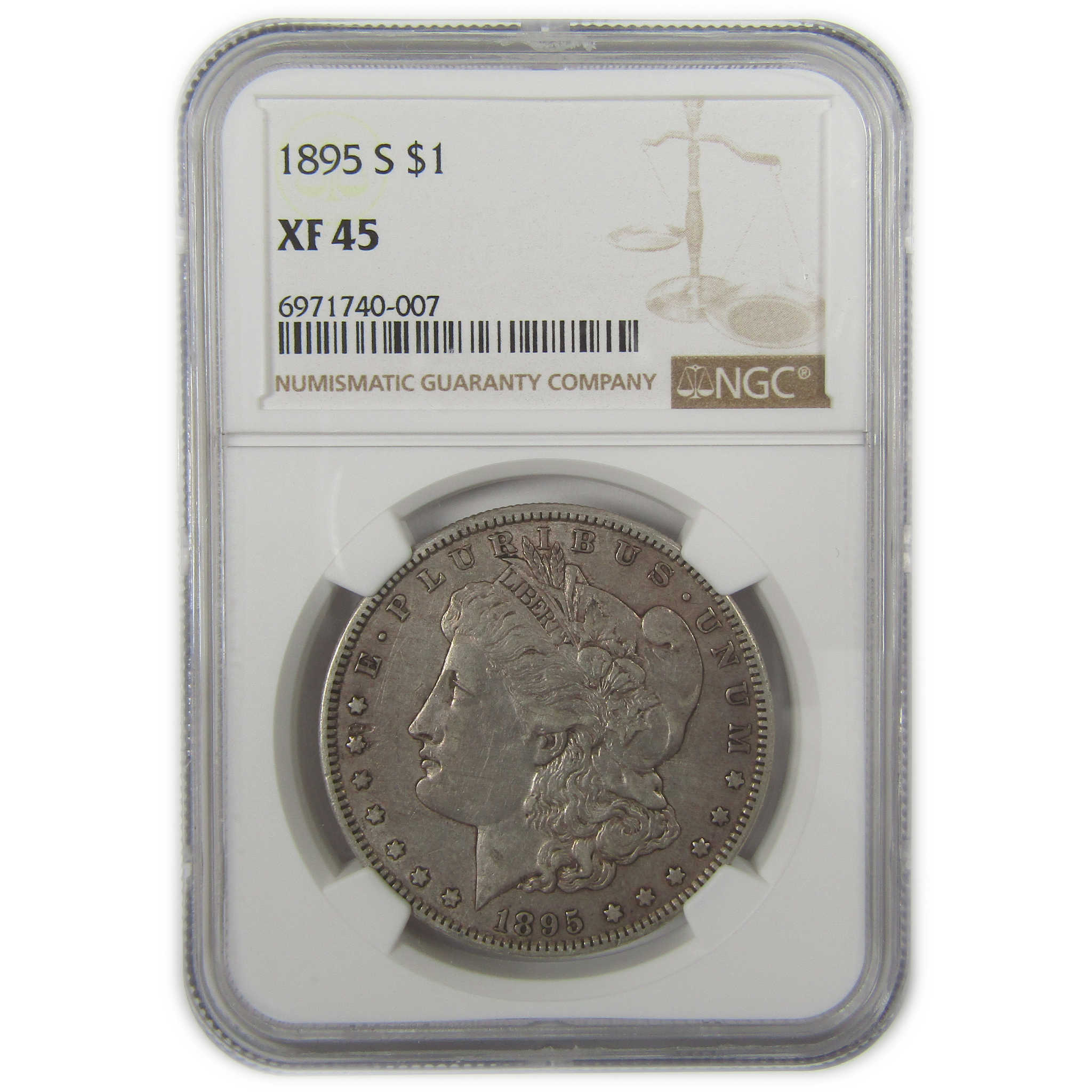 1895 S Morgan Dollar XF 45 NGC Silver $1 Coin SKU:I20016 - Morgan coin - Morgan silver dollar - Morgan silver dollar for sale - Profile Coins & Collectibles