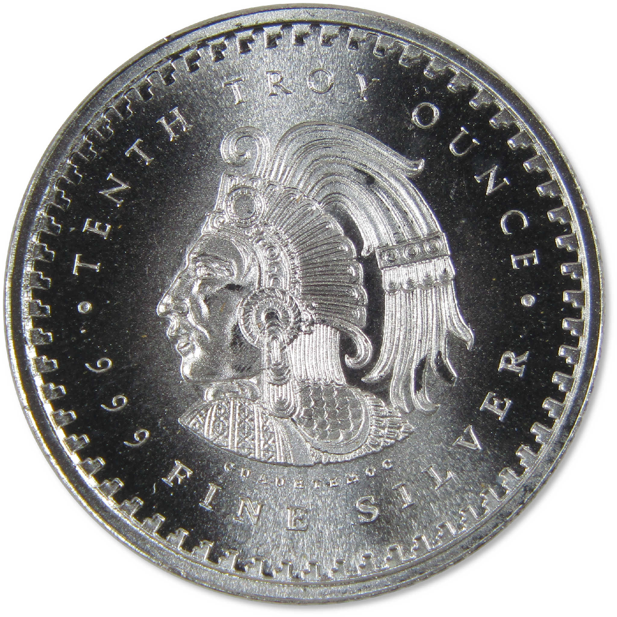 Aztec Calendar 1/10 oz .999 Silver Round Collectible