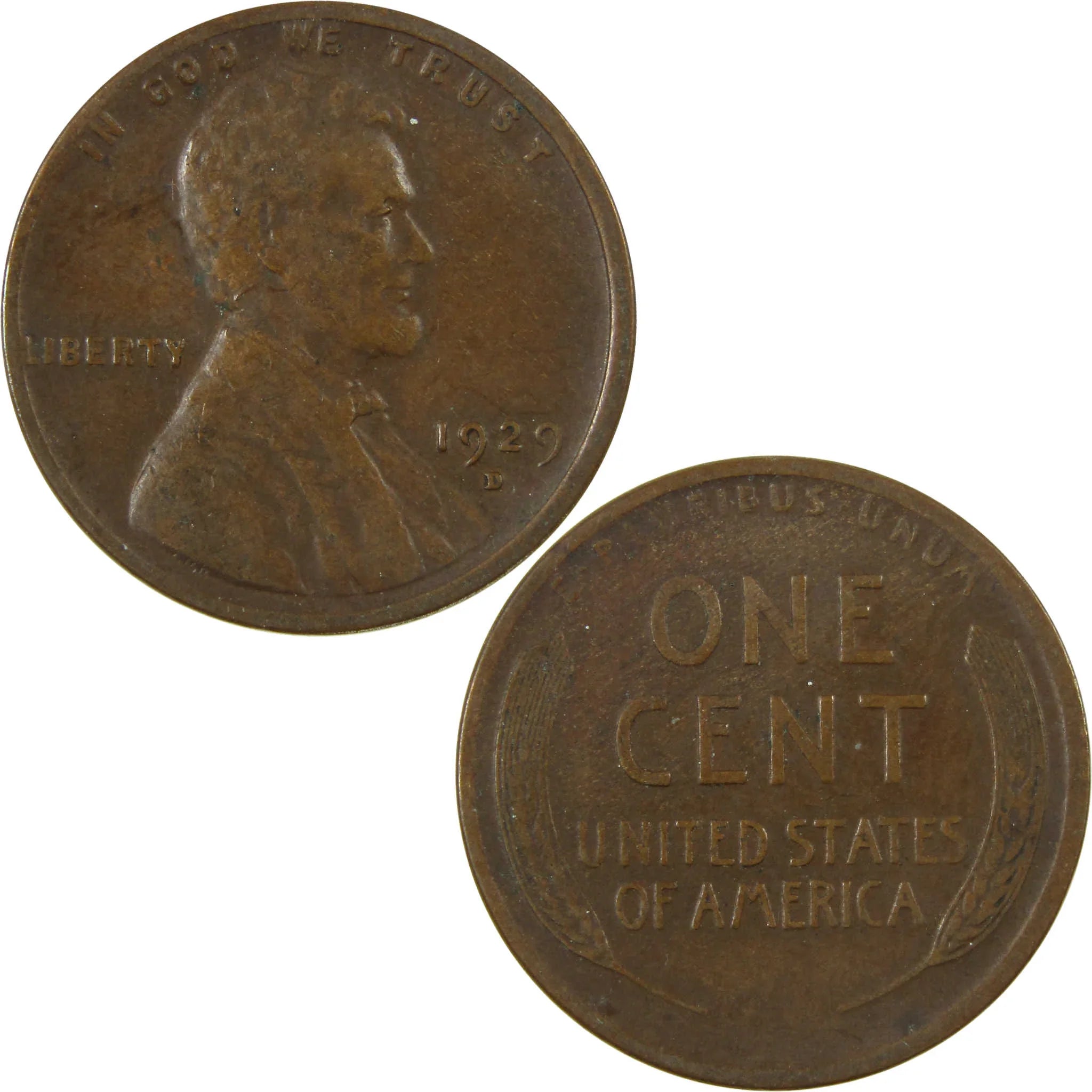 1929 D Lincoln Wheat Cent VG Very Good Penny 1c Coin SKU:I27204