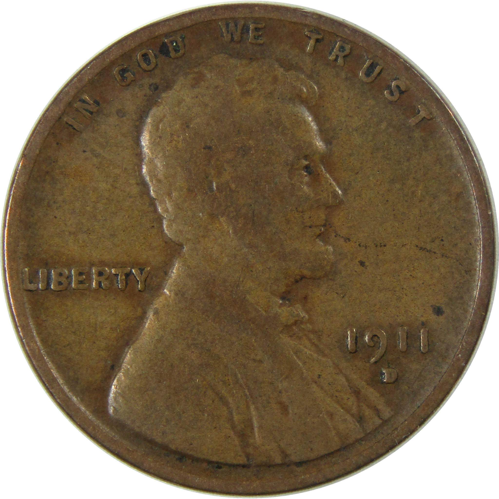 1911 D Lincoln Wheat Cent AG About Good Penny 1c Coin SKU:I26249