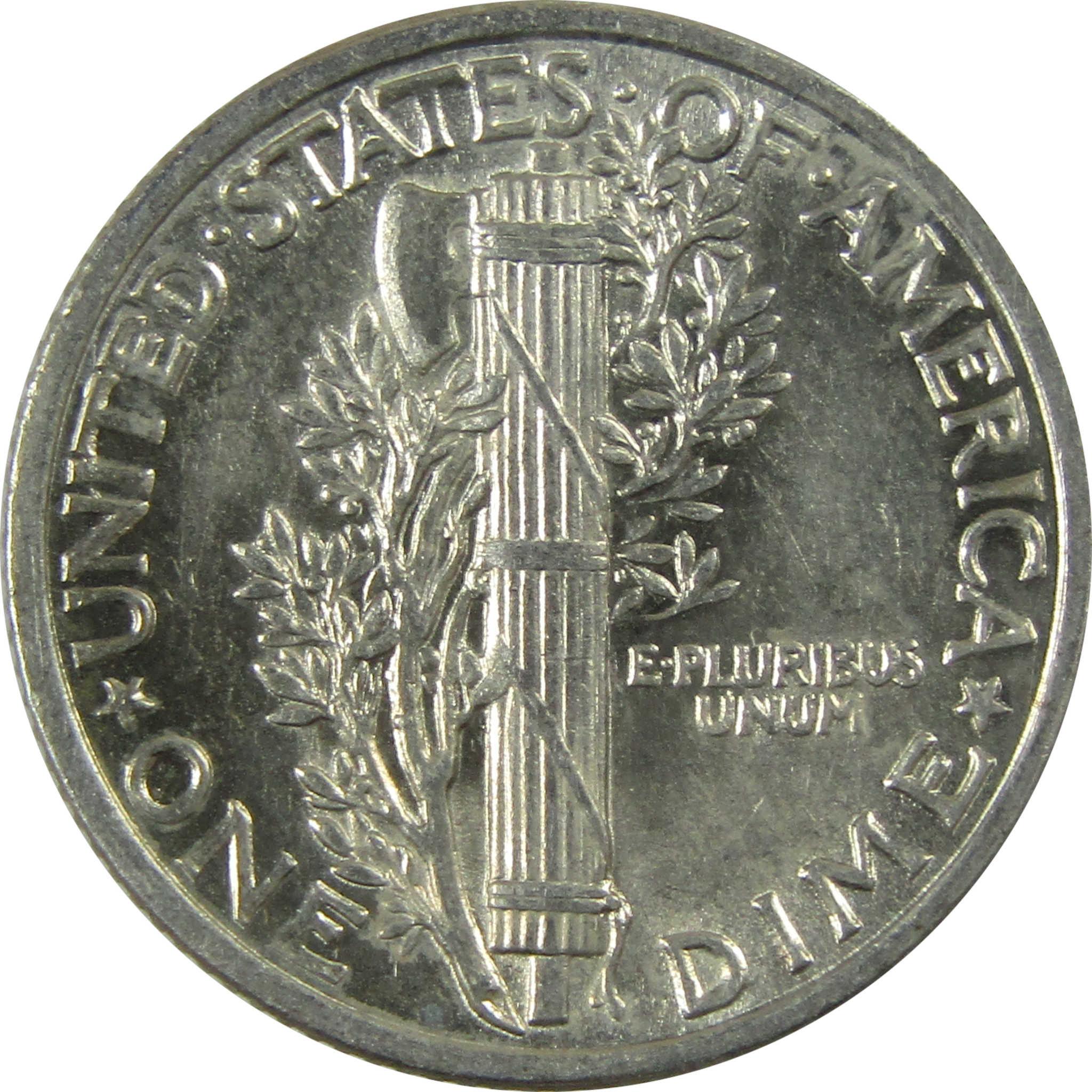 1939 Mercury Silver Dime AU About Uncirculated 10c Coin SKU:CP343