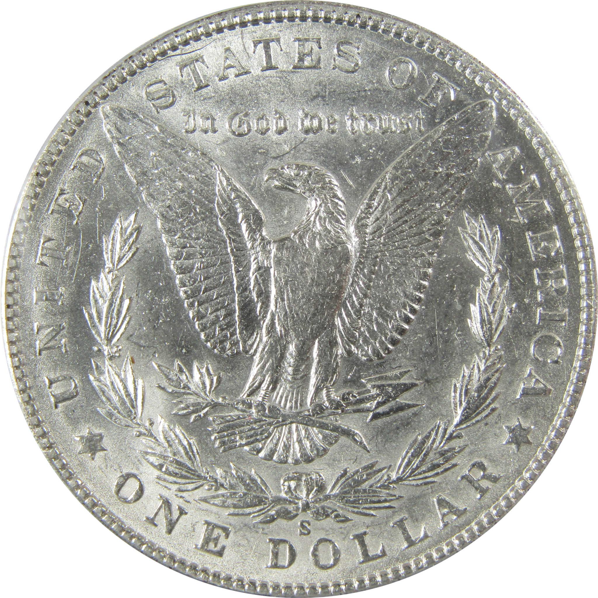 1900 S Morgan Silver Dollar AU 50 ANACS $1 Coin Collectible SKU:CP854 - Morgan coin - Morgan silver dollar - Morgan silver dollar for sale - Profile Coins & Collectibles