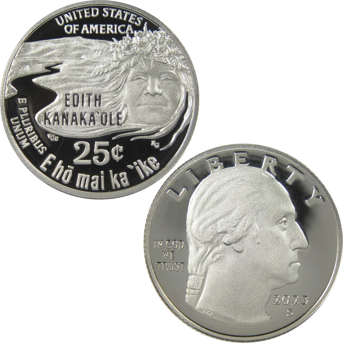 2023 S Edith Kanaka'ole American Women Quarter Clad Proof 25c Coin
