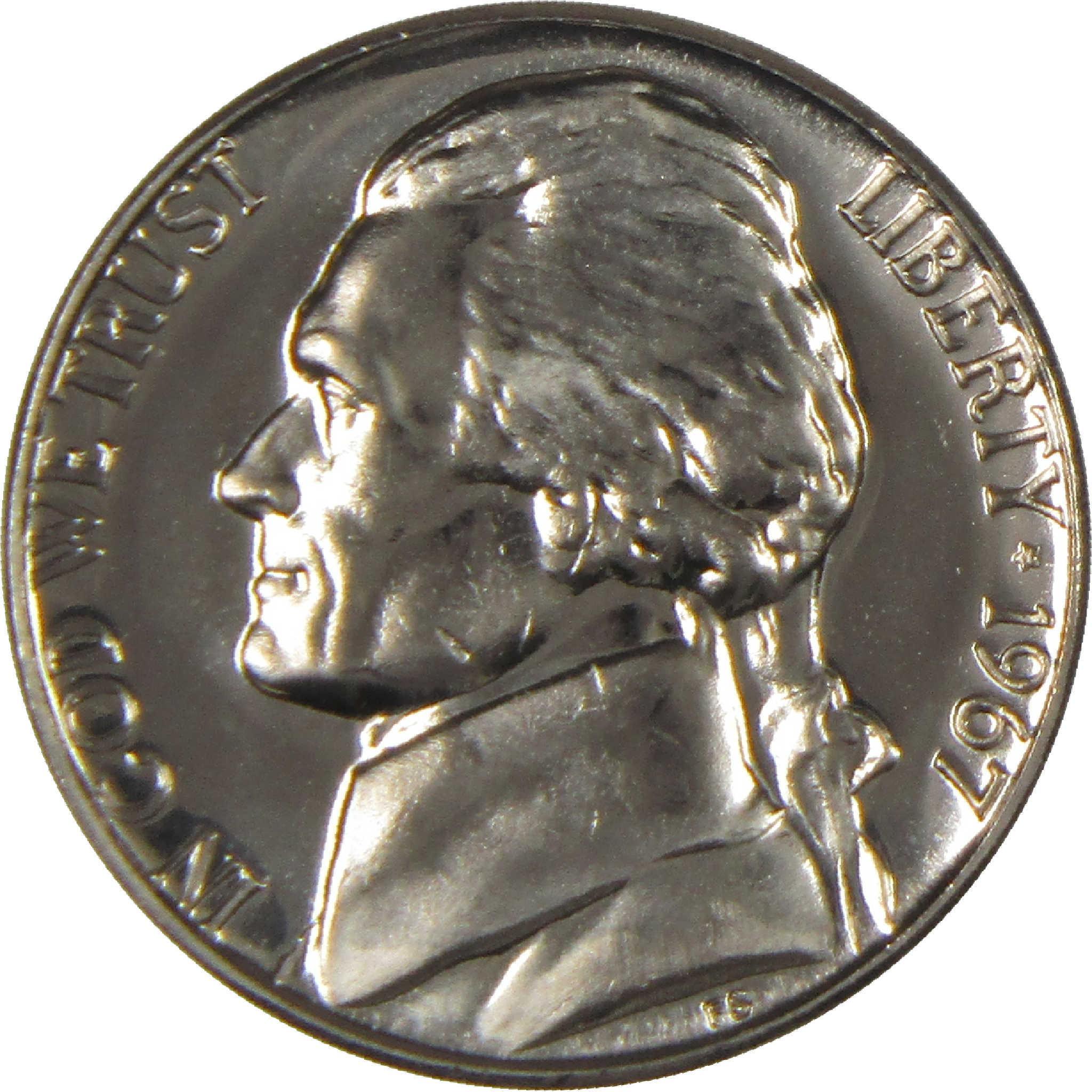 1967 SMS Jefferson Nickel Uncirculated 5c Coin