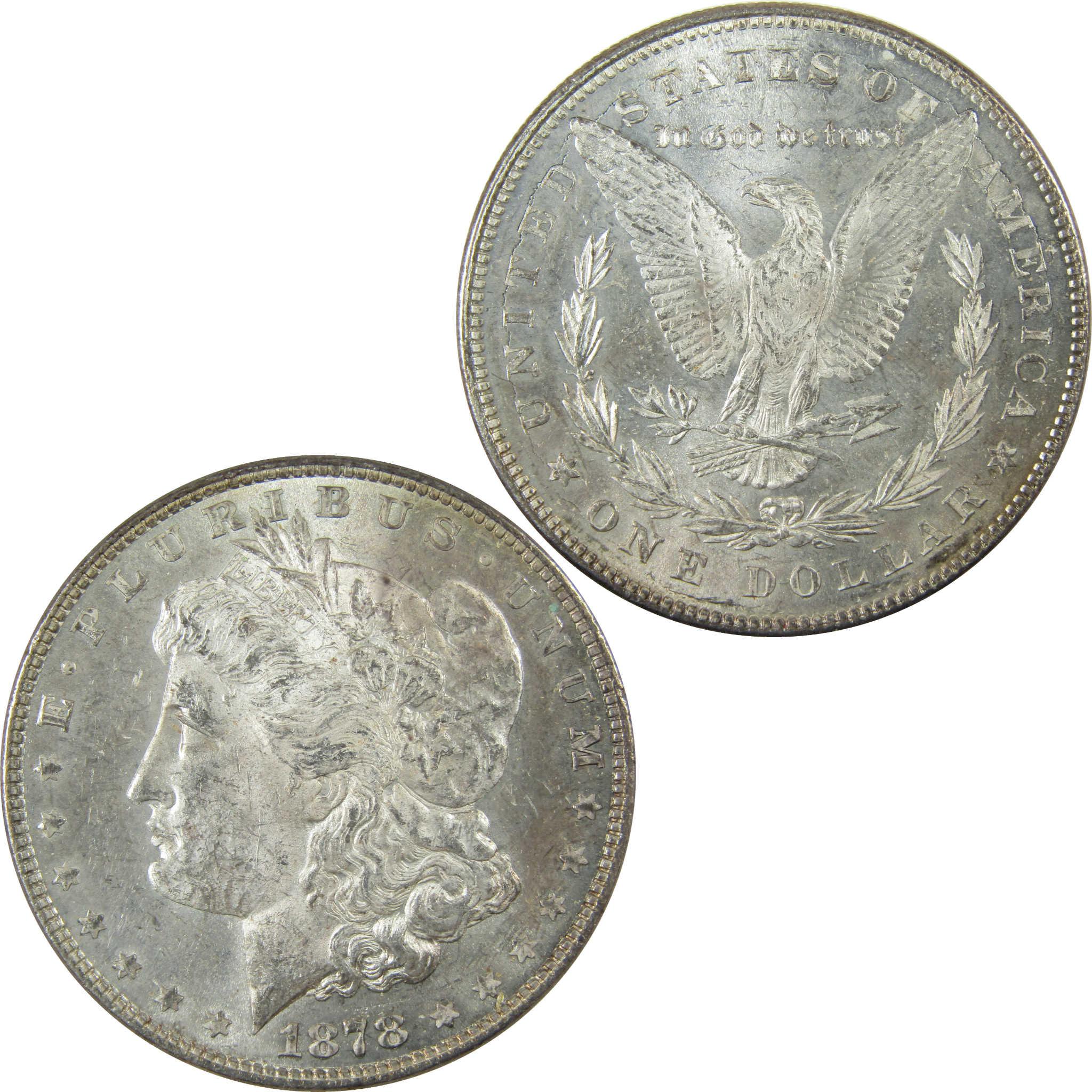 1878 7TF Rev 78 Morgan Silver Dollar Uncirculated SKU:I27677 - Morgan coin - Morgan silver dollar - Morgan silver dollar for sale - Profile Coins & Collectibles