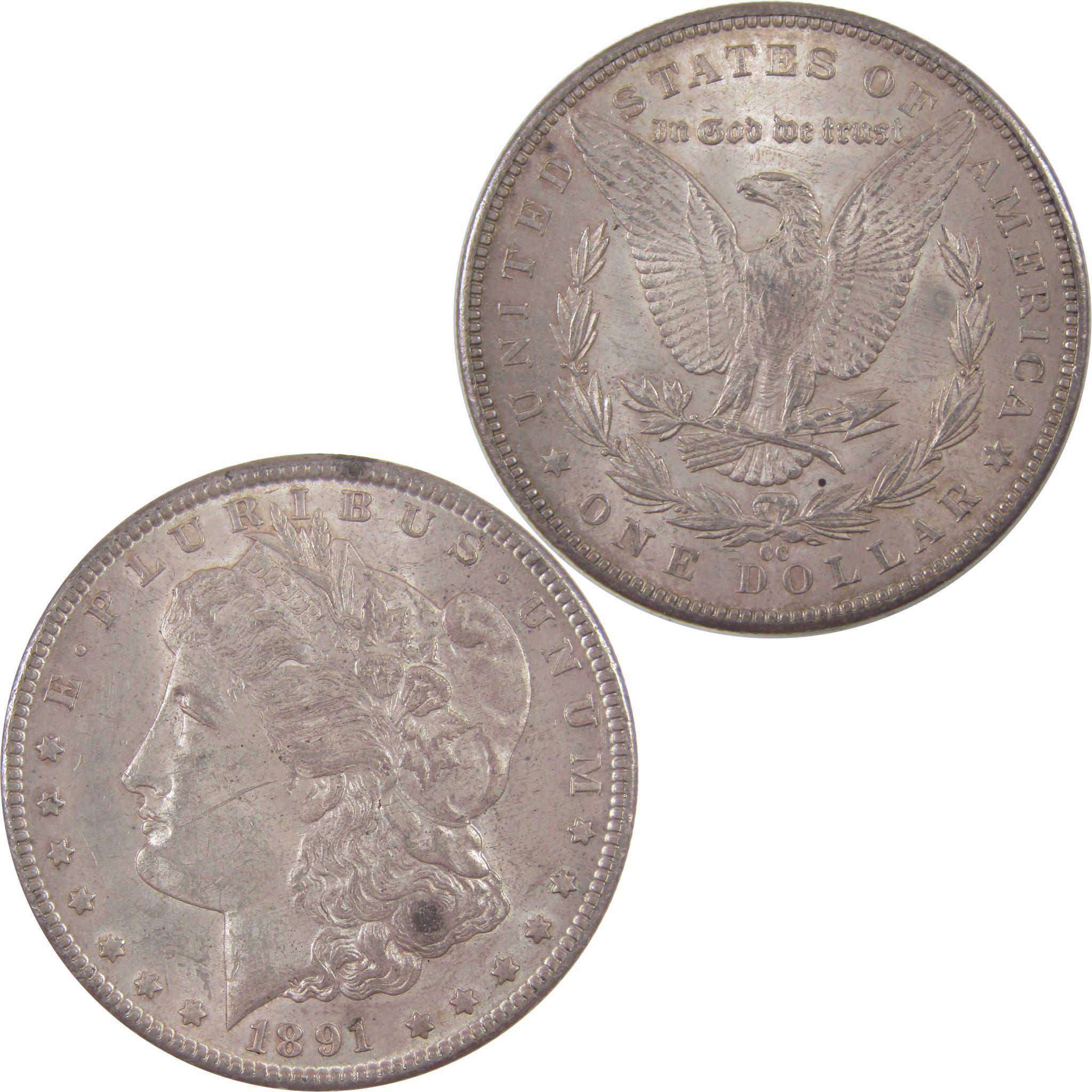1891 CC Morgan Dollar Borderline Uncirculated Silver SKU:I17979 - Morgan coin - Morgan silver dollar - Morgan silver dollar for sale - Profile Coins & Collectibles