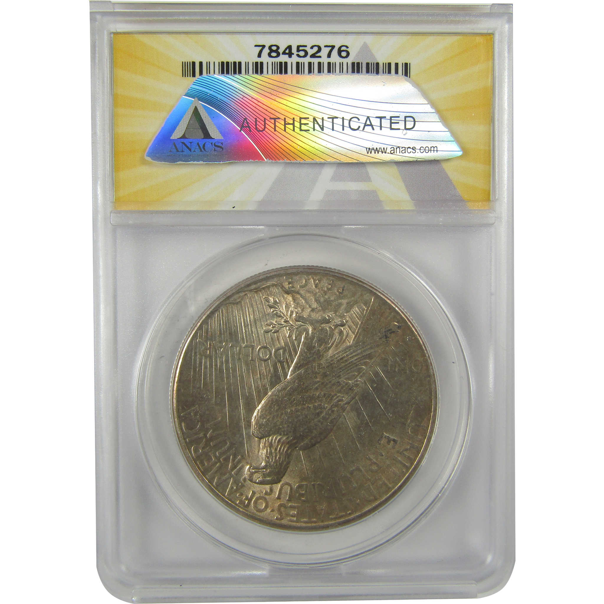 1924 S Peace Dollar MS 60 Details ANACS Silver Uncirculated SKU:I21411