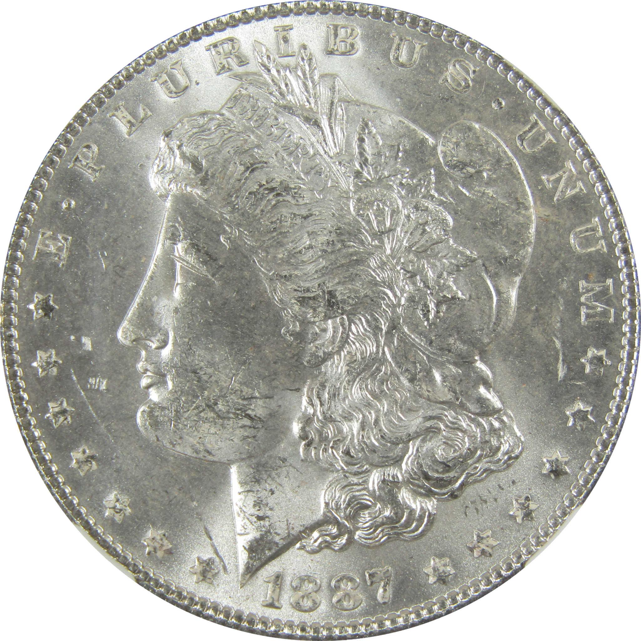 1887 Morgan Silver Dollar MS 63 NGC Uncirculated $1 Coin SKU:I27891 - Morgan coin - Morgan silver dollar - Morgan silver dollar for sale - Profile Coins & Collectibles