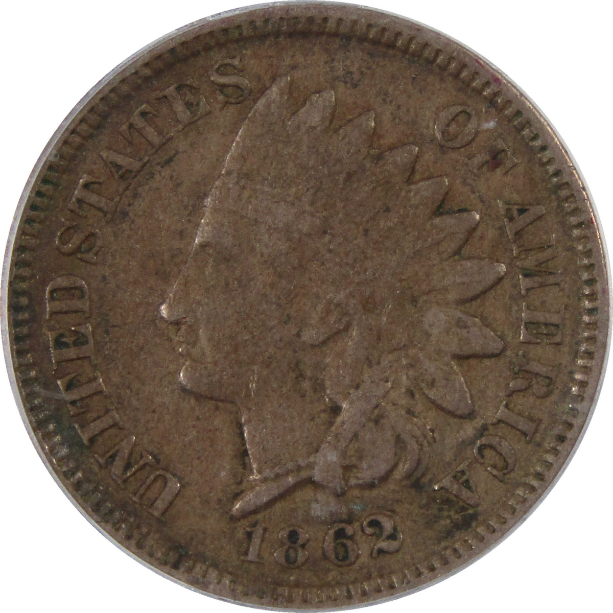 1862 Indian Head Cent EF 45 ICG Penny 1c Coin Collectible SKU:I29082