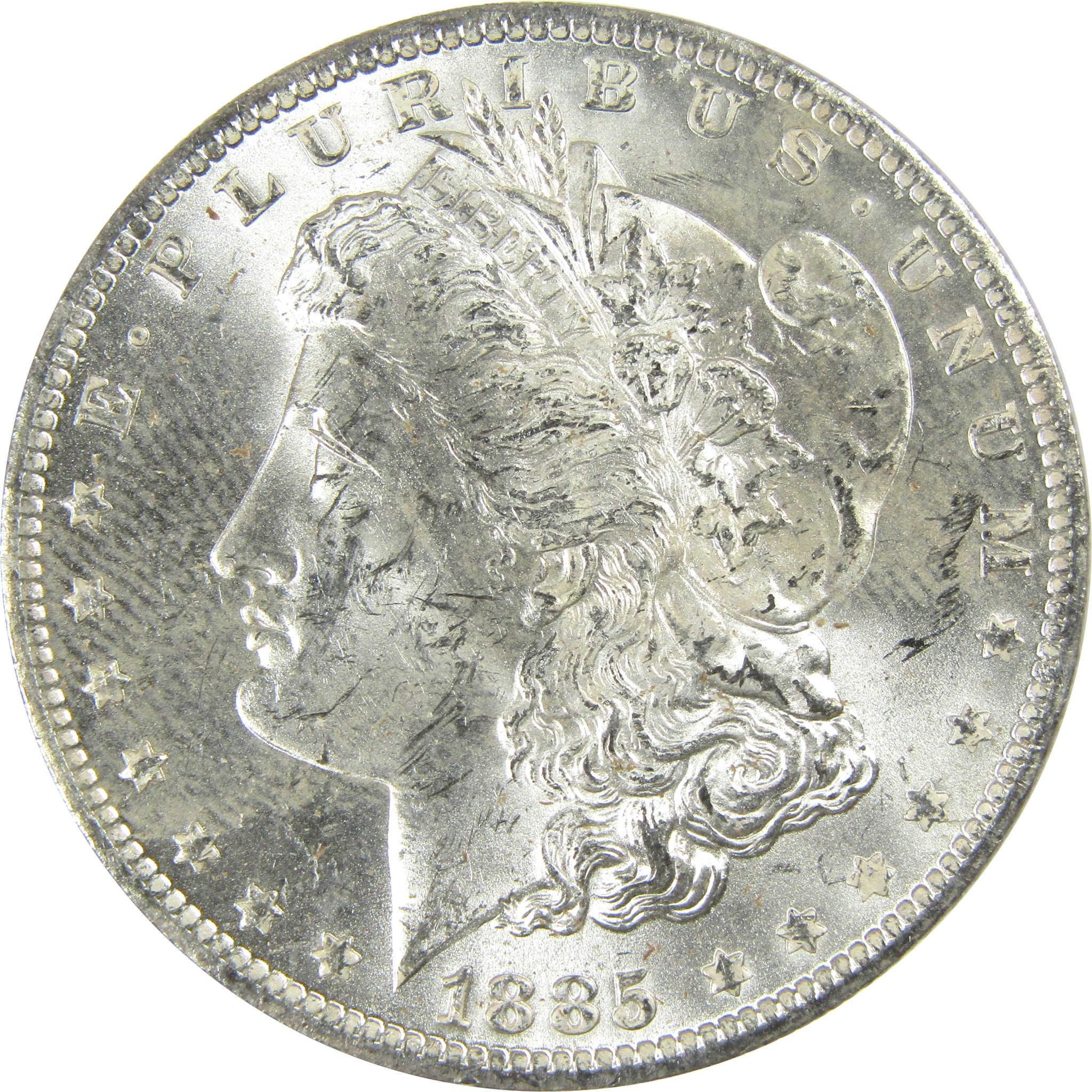 1885 O Morgan Silver Dollar Uncirculated Mint State $1 Coin SKU:I27467 - Morgan coin - Morgan silver dollar - Morgan silver dollar for sale - Profile Coins & Collectibles