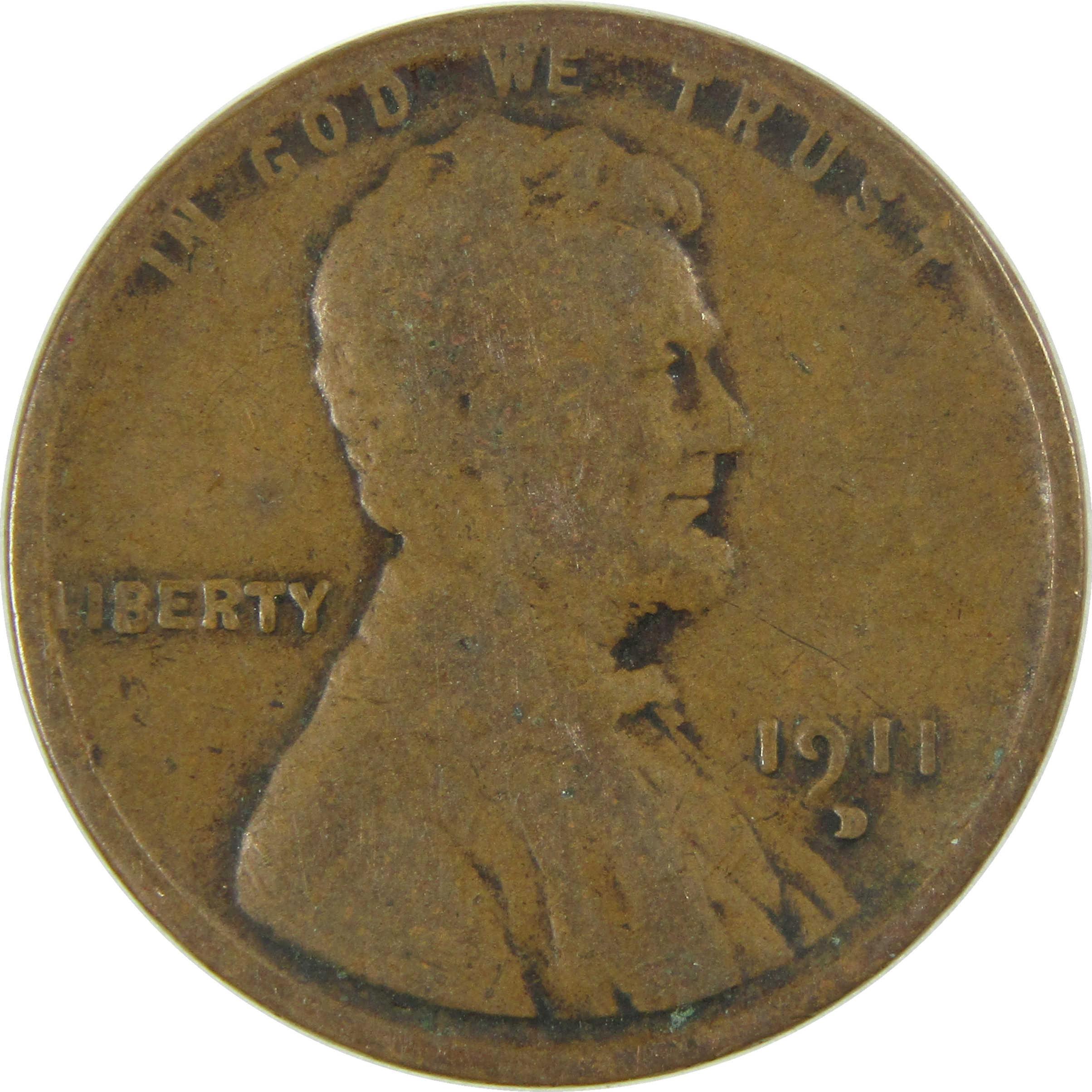 1911 D Lincoln Wheat Cent G Good Penny 1c Coin SKU:I26697