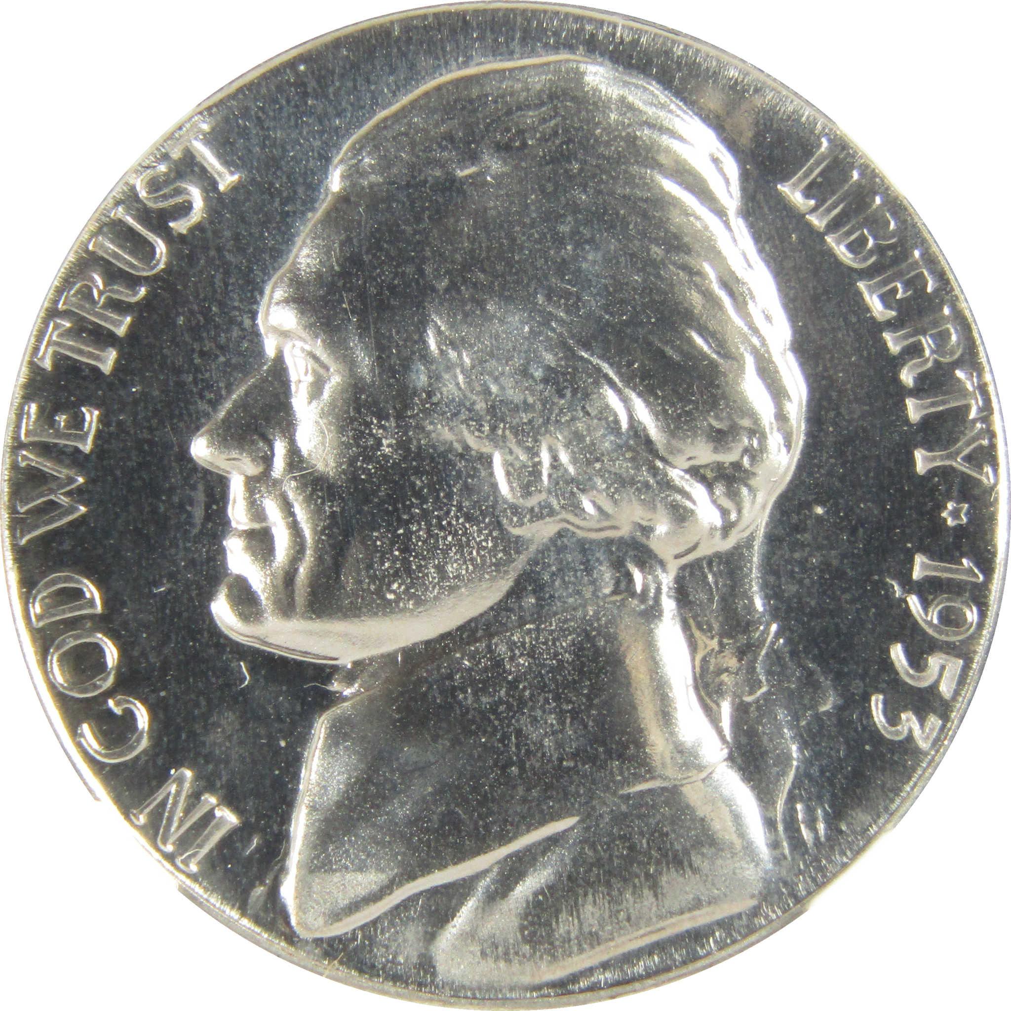 1953 Jefferson Nickel PF 68 NGC Proof 5c Coin Collectible SKU:I27369