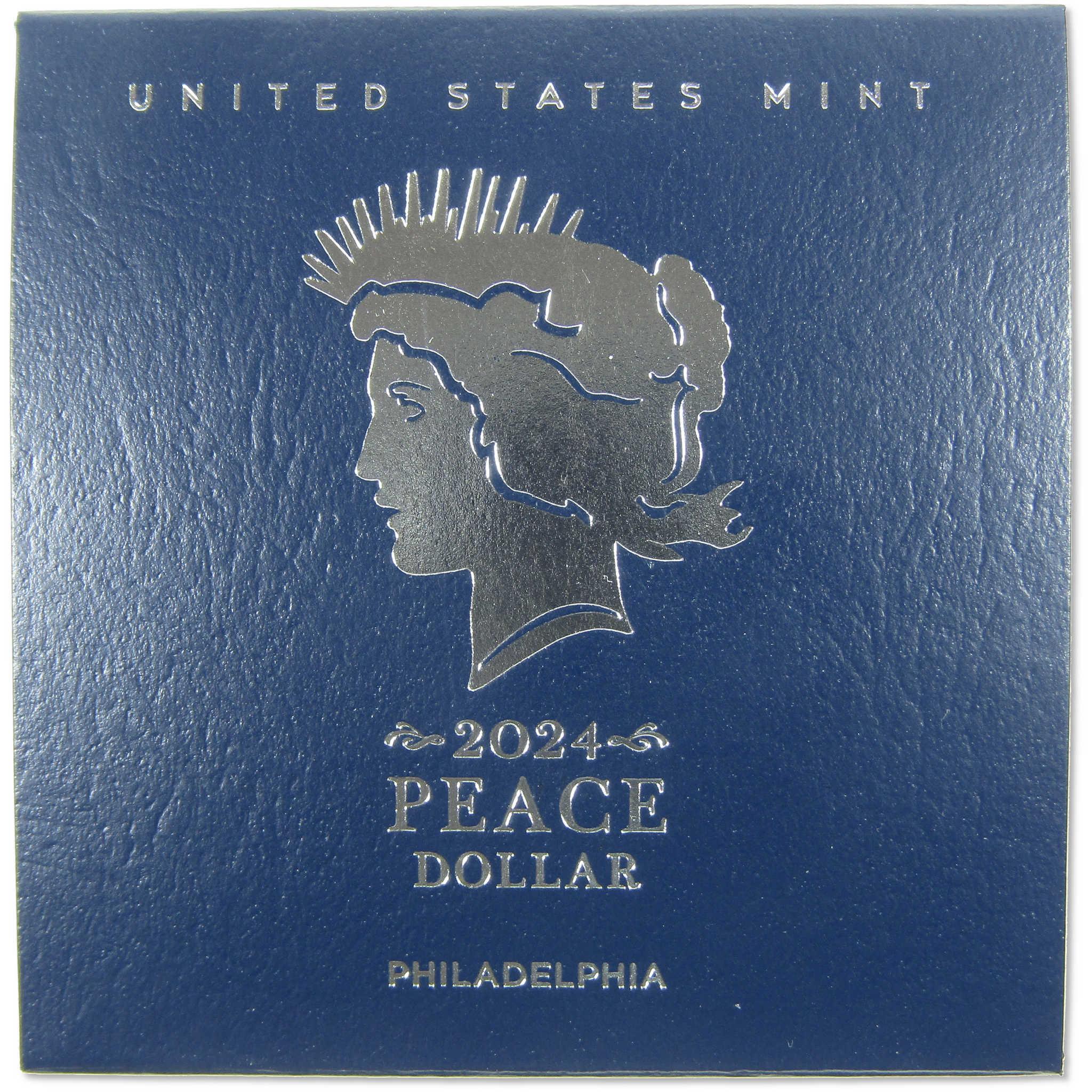 2024 Peace Dollar Uncirculated .999 Silver $1 Coin OGP COA SKU:OPC164