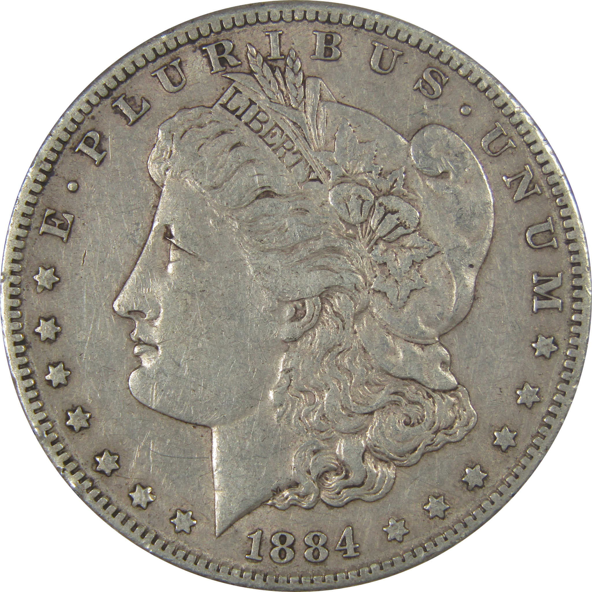 1884 S Morgan Dollar XF EF Extremely Fine Silver $1 Coin SKU:CPC1061 - Morgan coin - Morgan silver dollar - Morgan silver dollar for sale - Profile Coins & Collectibles