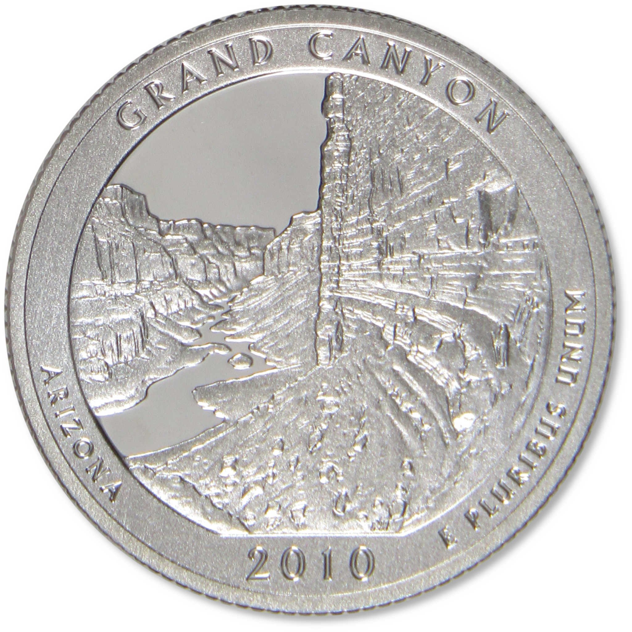 2010 S Grand Canyon National Park Quarter Choice Proof Silver 25c Coin