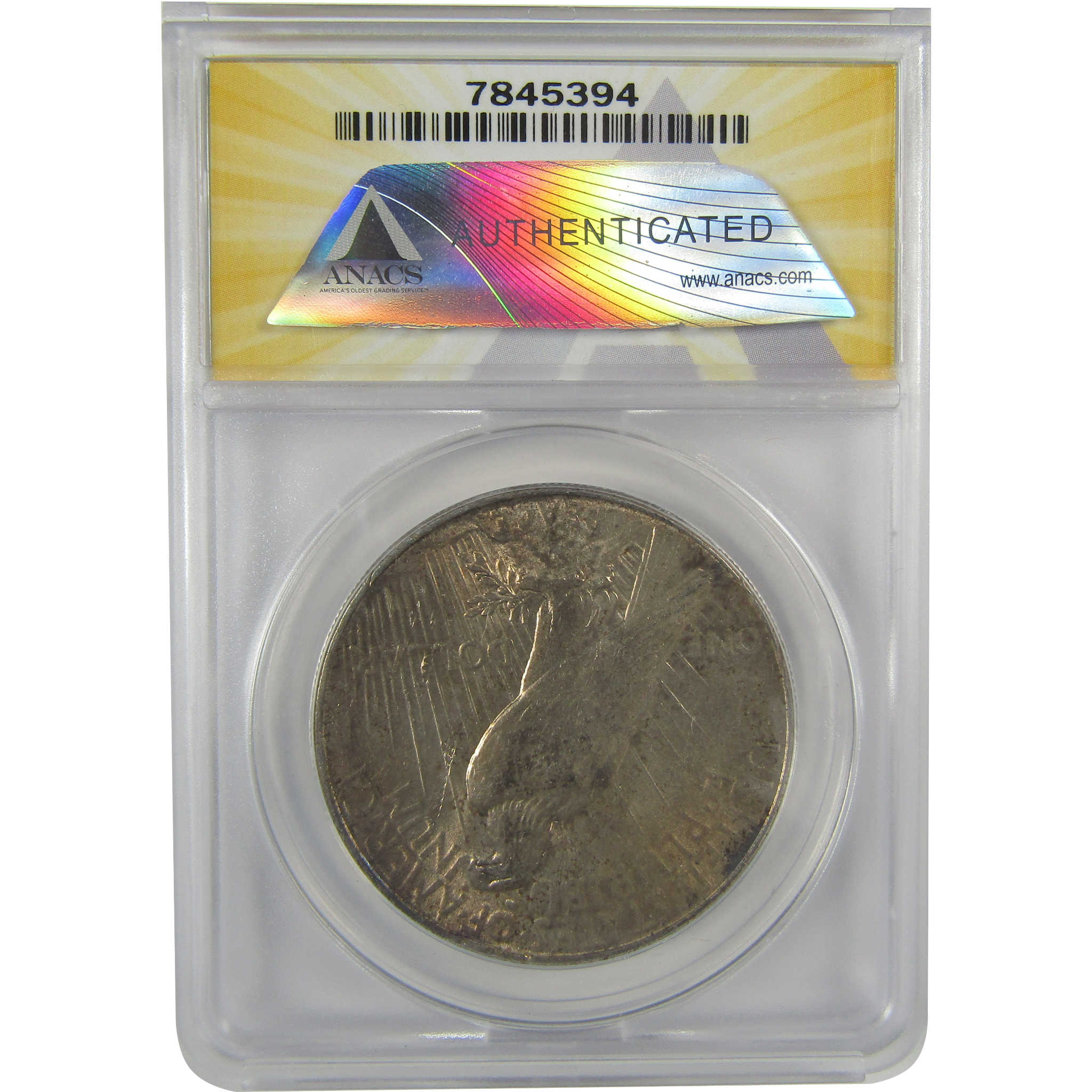 1934 Peace Dollar AU 58 Details ANACS Silver $1 Coin SKU:I21545